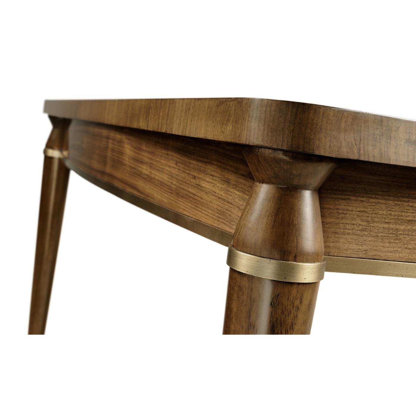 Wood Mid-Century Modern Style Extending Dining Table For Sale
