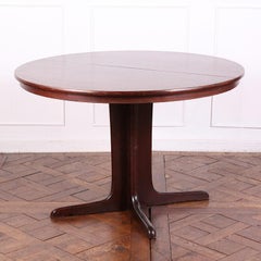 Mid-Century Modern Extending Round Table
