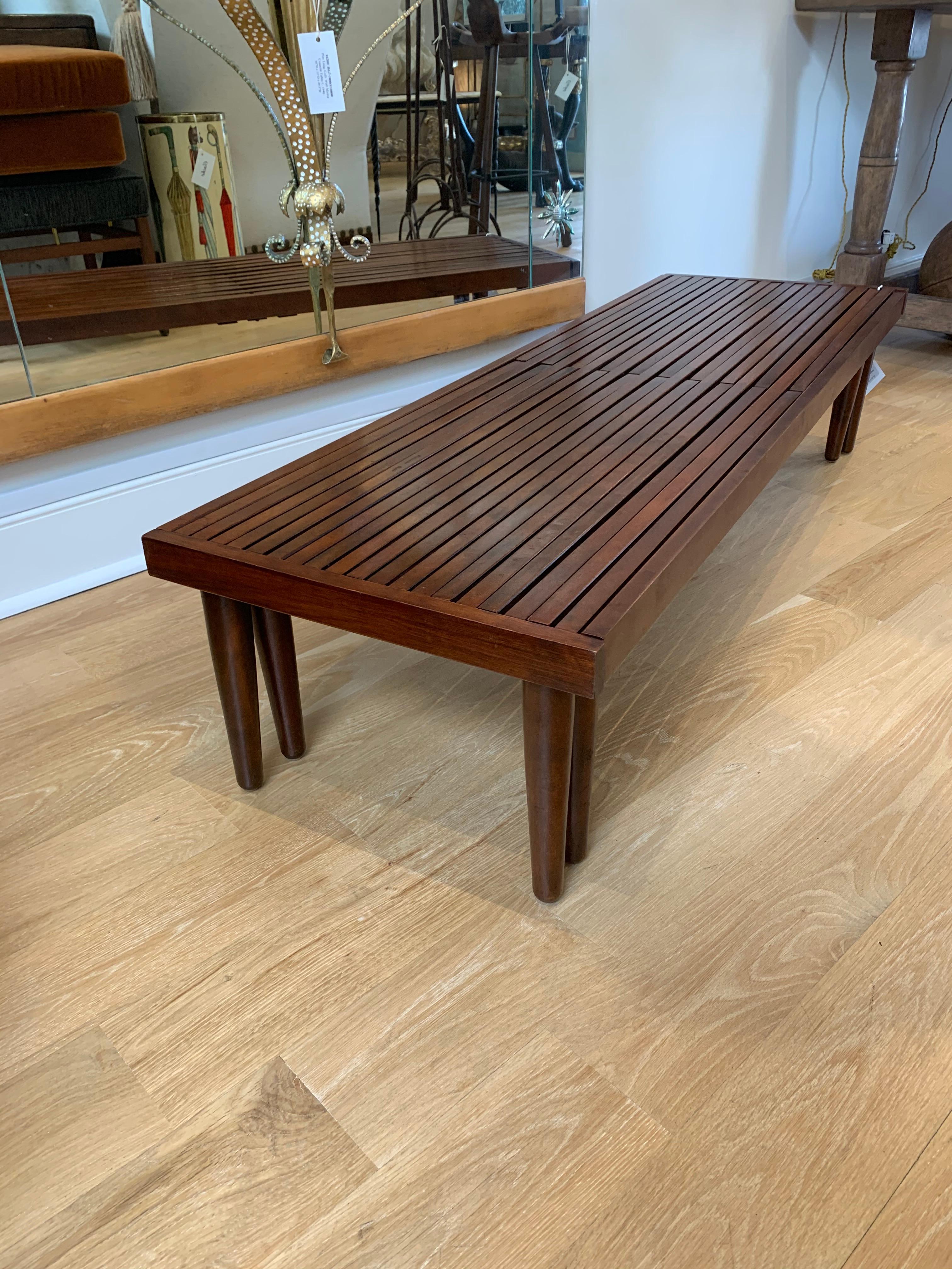 mcm slatted bench