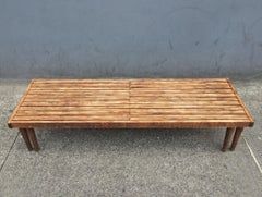 Moderner ausziehbarer lattenrost-tisch von John Keal (Mitte des Jahrhunderts)