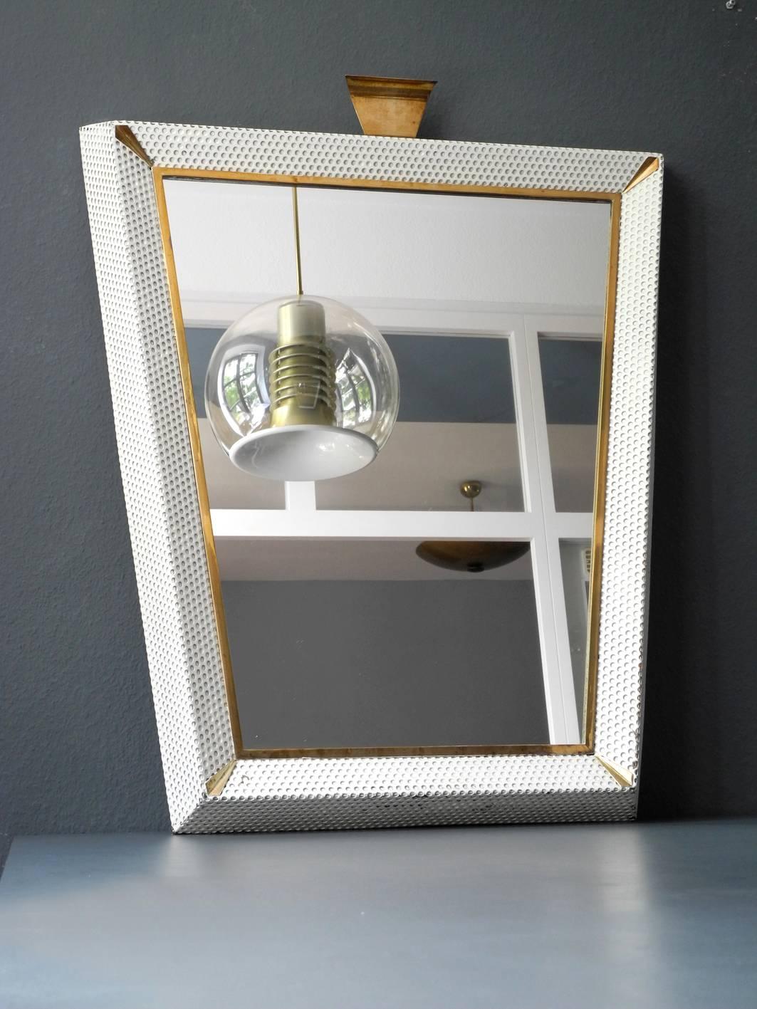 Extragroßer beleuchteter Spiegel, Mid-Century Modern (Französisch) im Angebot