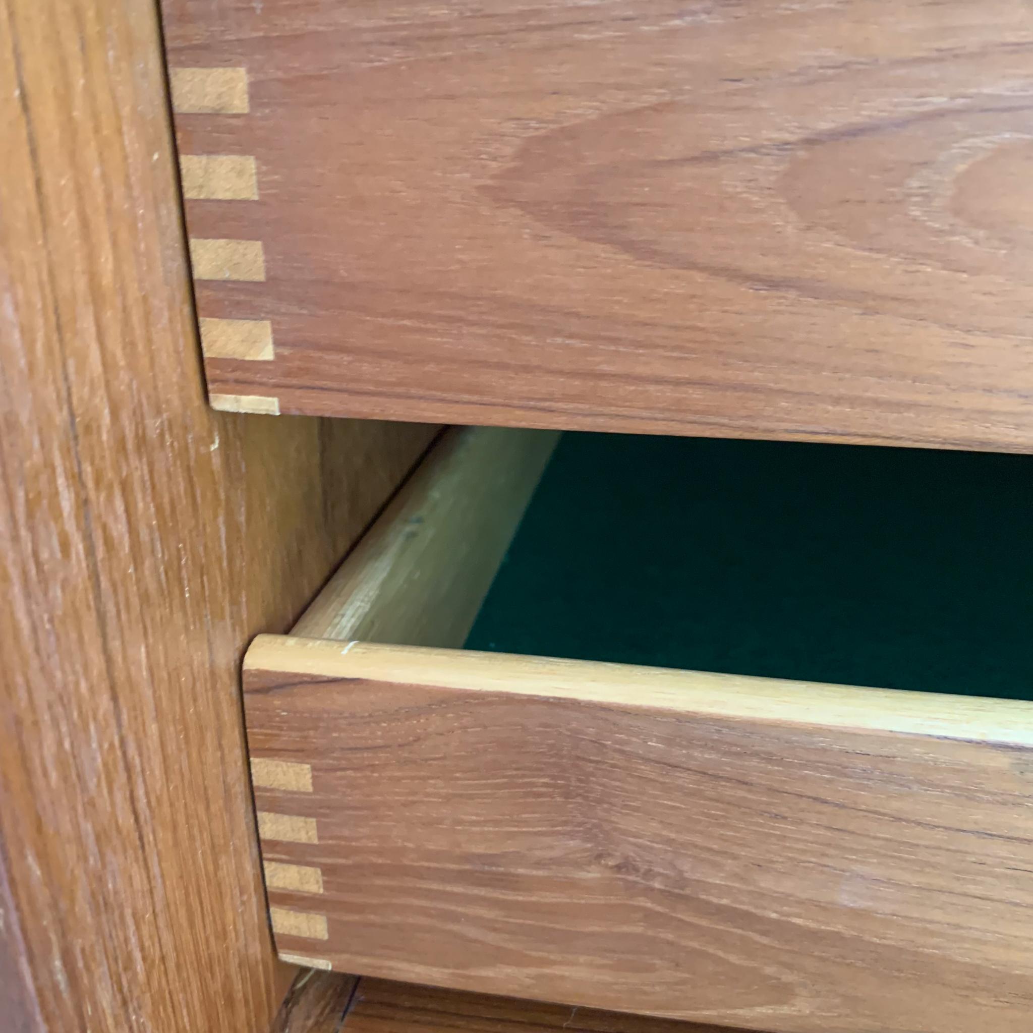 Mid-Century Modern Extra Long Danish Teak Credenza with Sliding Doors 12