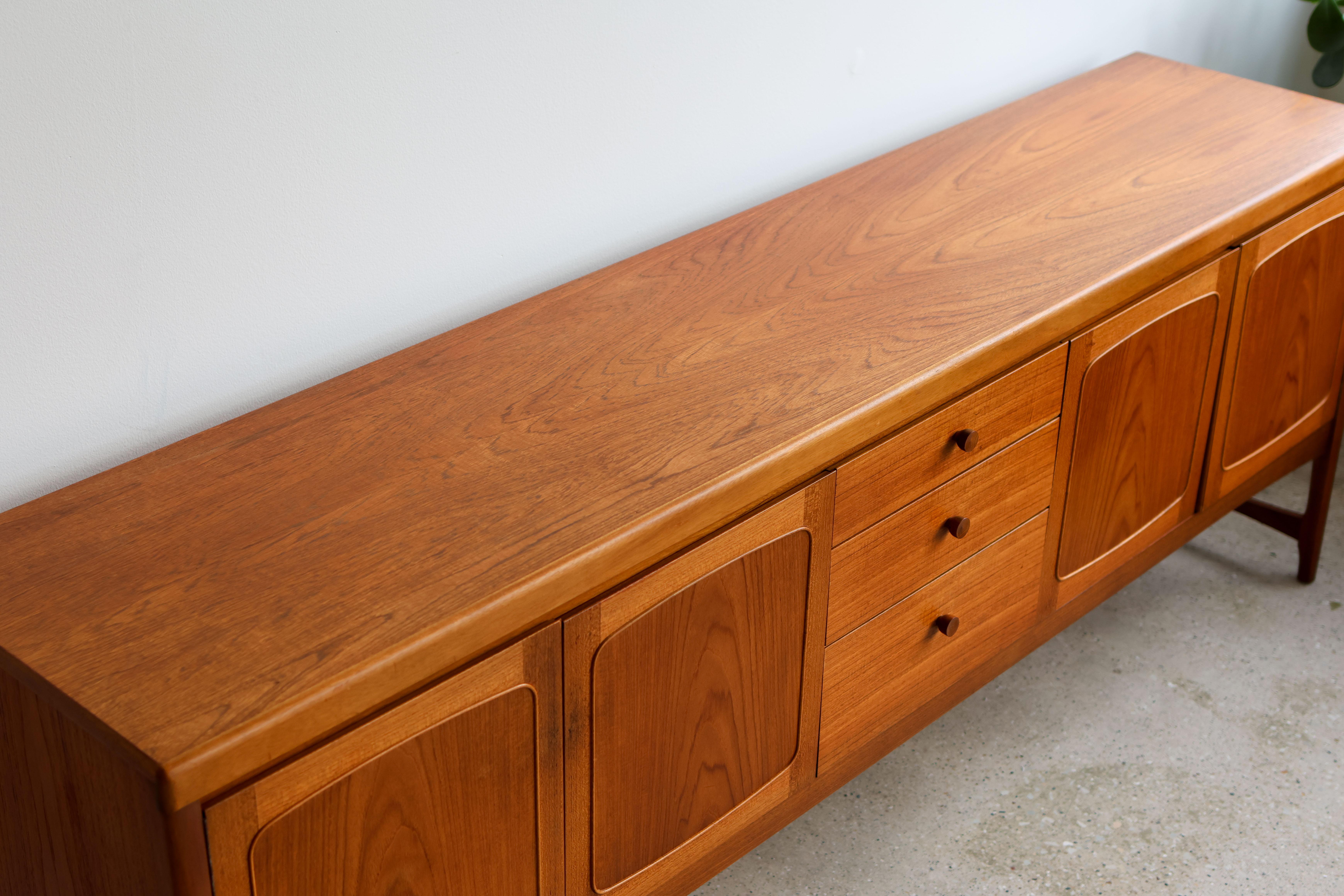 Mid Century Modern Extra Long Nathan Sideboard For Sale 3