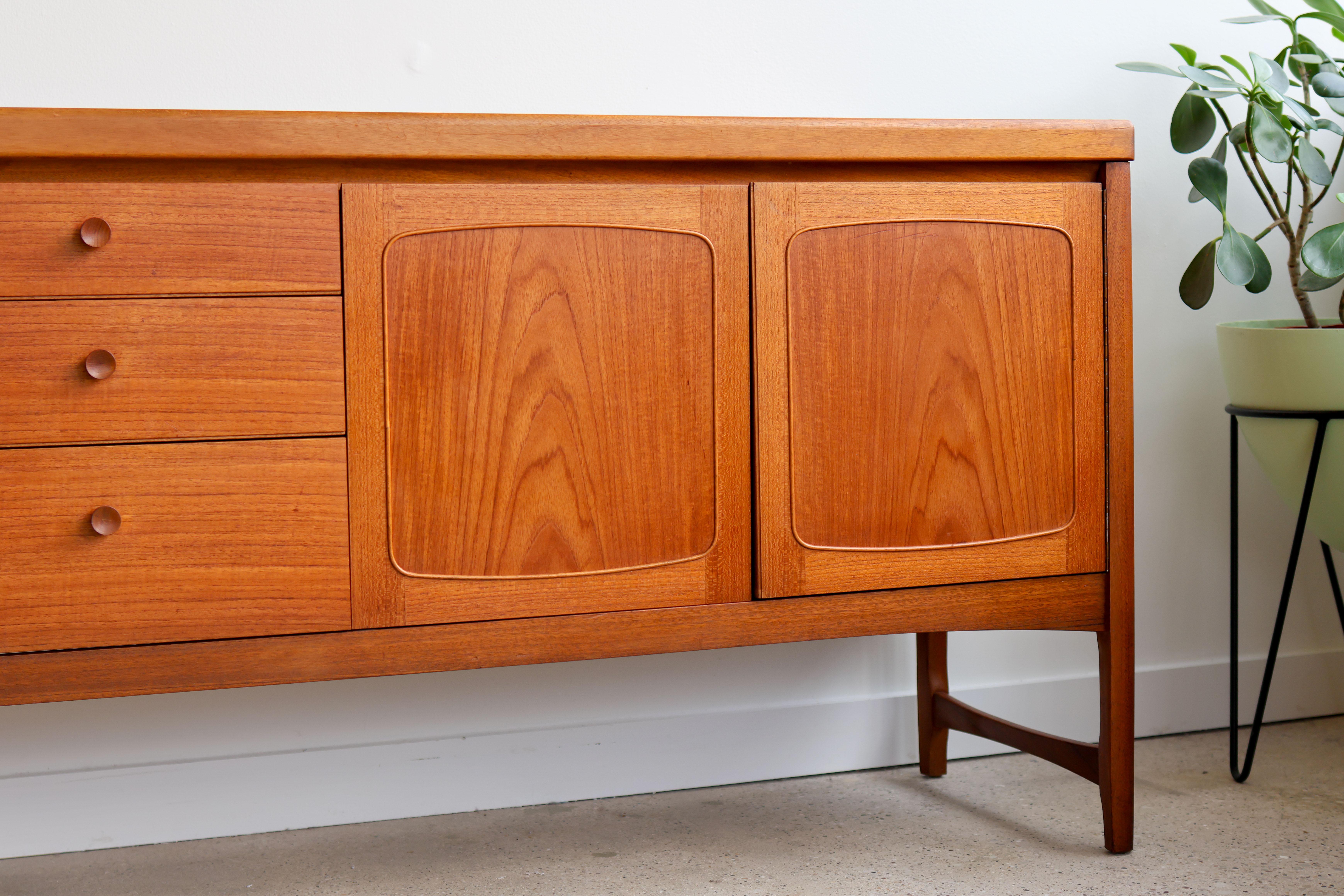 Mid-Century Modern Mid Century Modern Extra Long Nathan Sideboard For Sale
