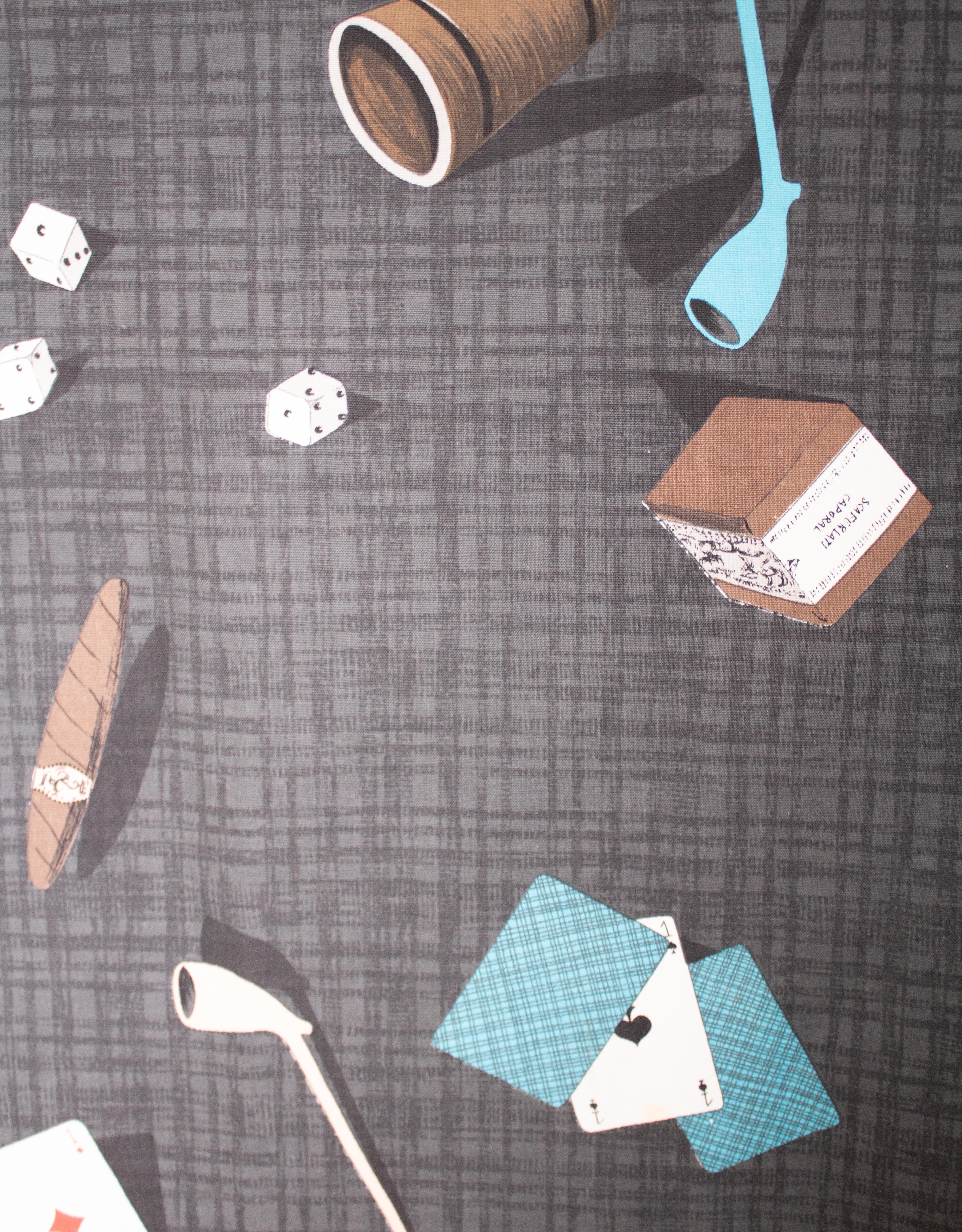 Mid-Century Modern Fabric by the French Painter/Photographer Jean Clemmer For Sale 5
