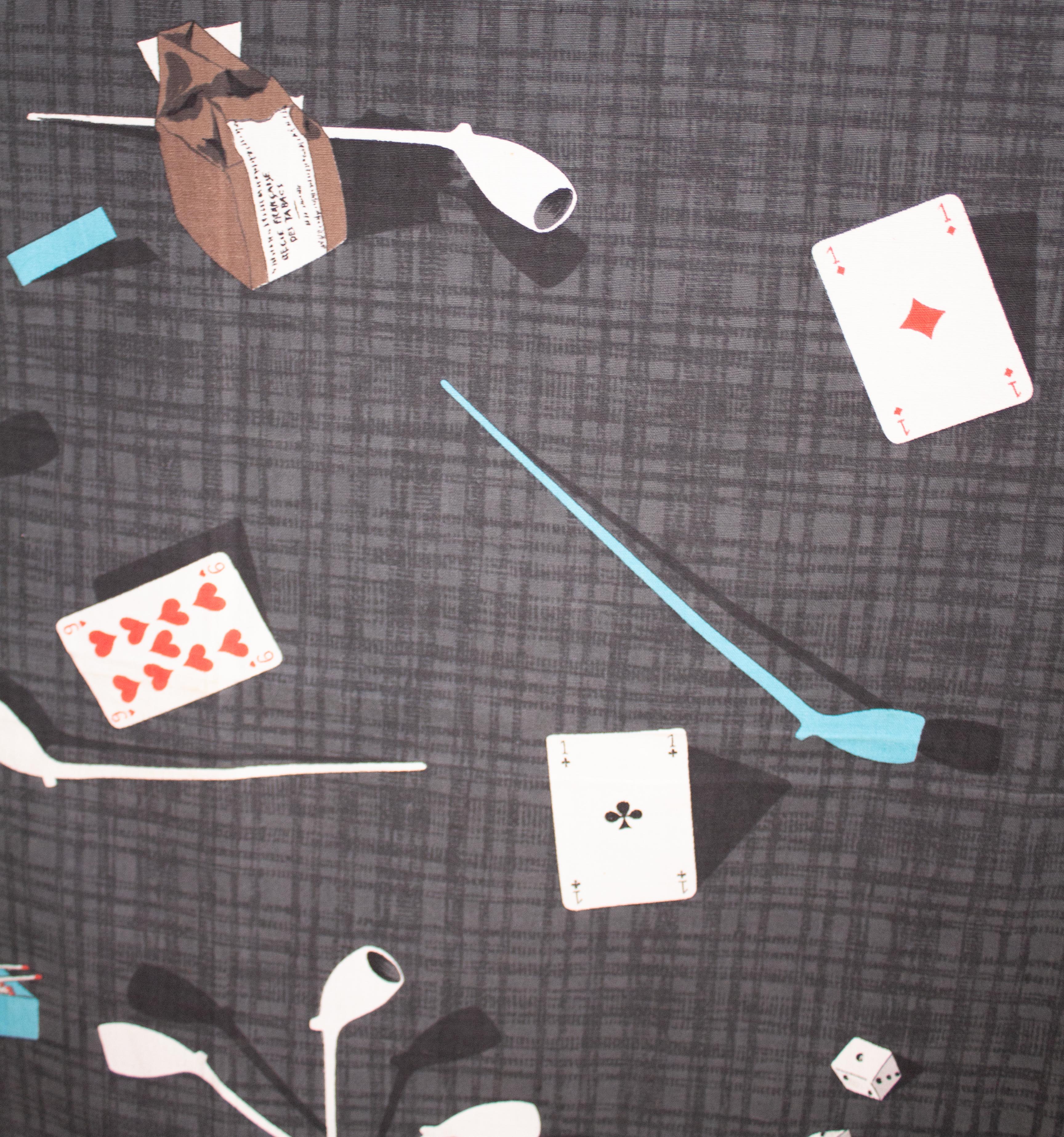 Mid-Century Modern Fabric by the French Painter/Photographer Jean Clemmer For Sale 4