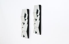 Mid-Century Modern Faceted "Slopes" Mirrors by Neal Small
