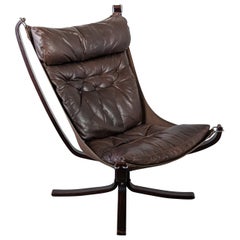 Mid Century Modern Falcon Chair by Sigurd Resell for Vatne Mobler, c1970s