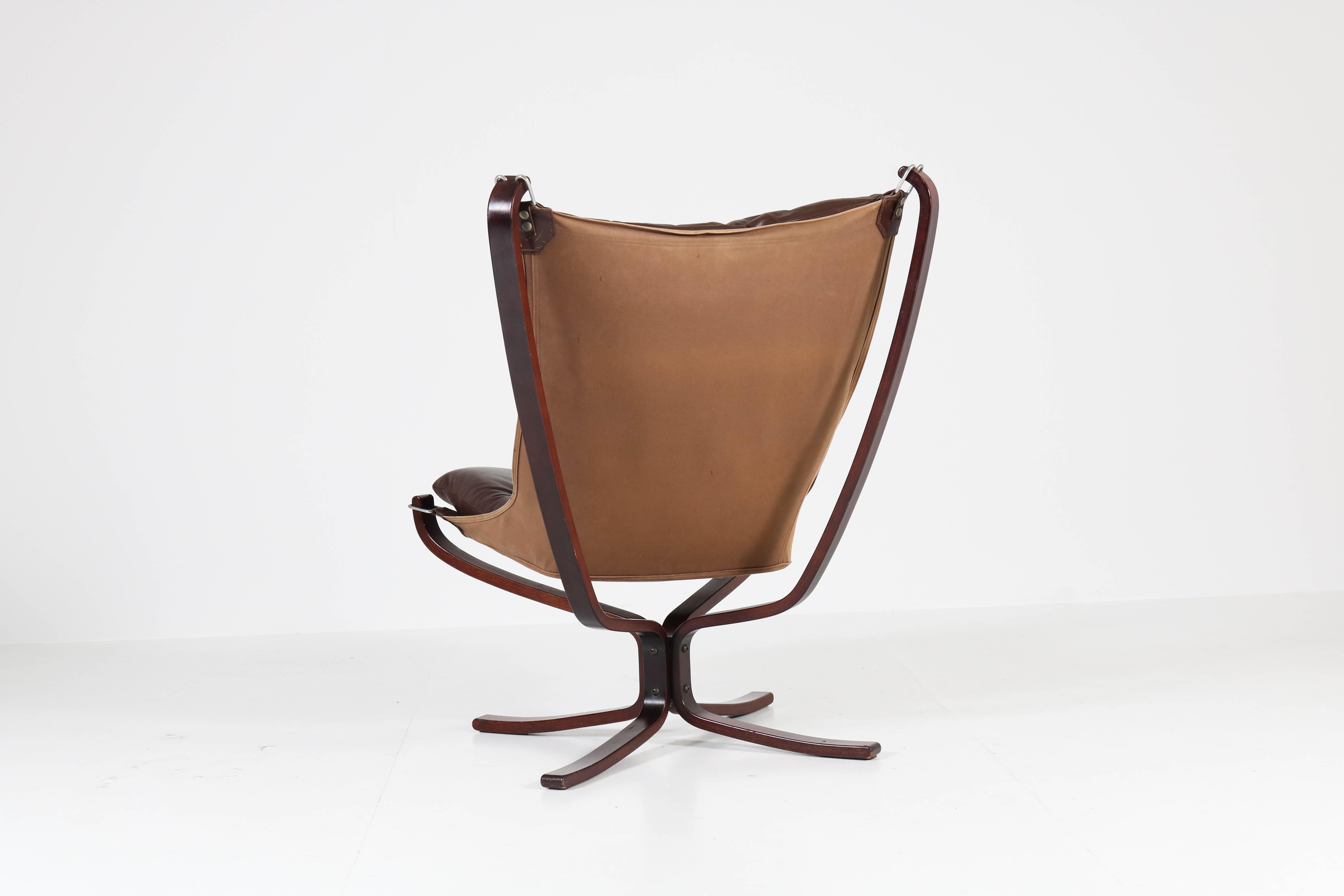 Mid-Century Modern Falcon Chair by Sigurd Ressell for Vatne Møbler Norway, 1970s 6