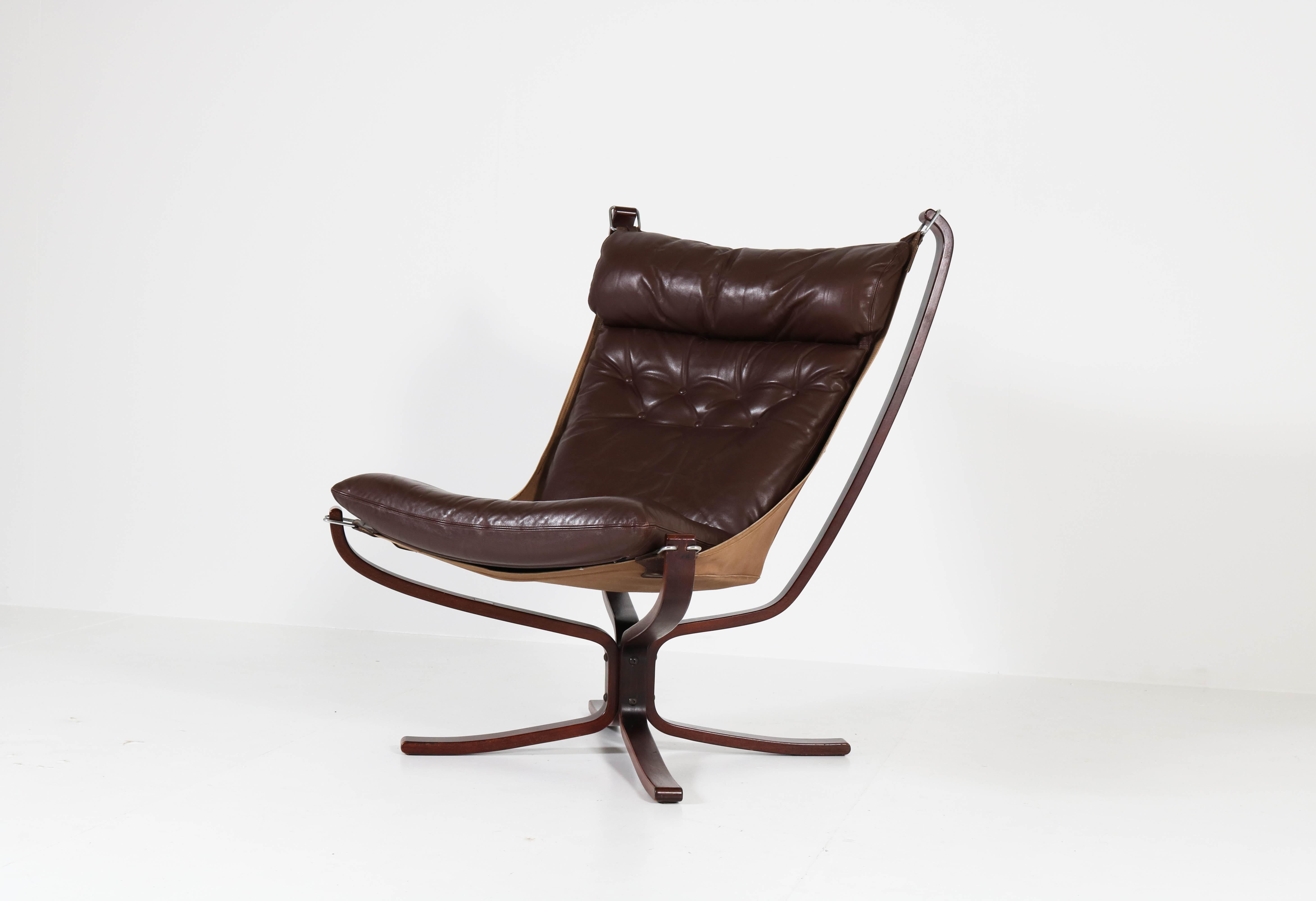 Norwegian Mid-Century Modern Falcon Chair by Sigurd Ressell for Vatne Møbler Norway, 1970s