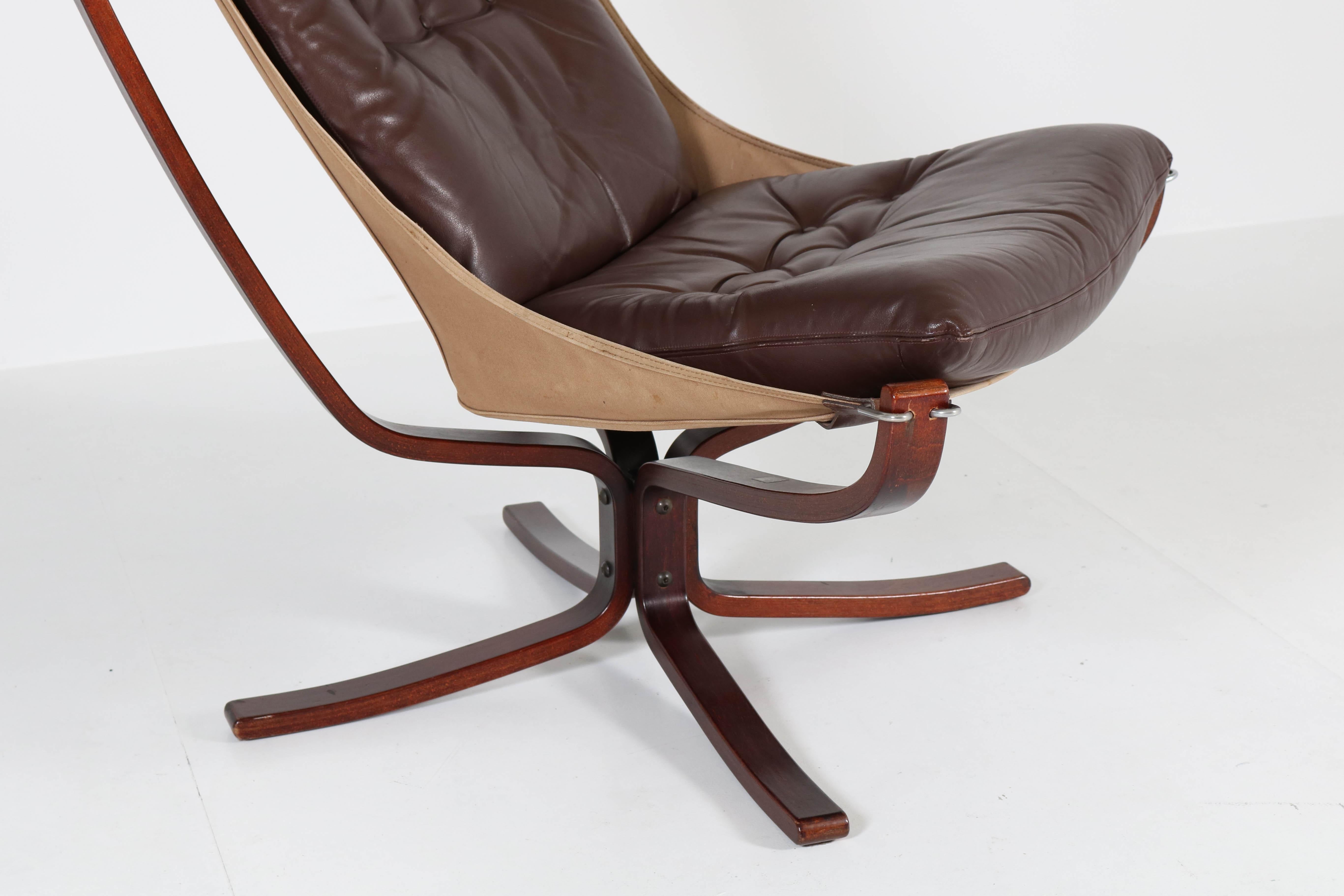 Late 20th Century Mid-Century Modern Falcon Chair by Sigurd Ressell for Vatne Møbler Norway, 1970s