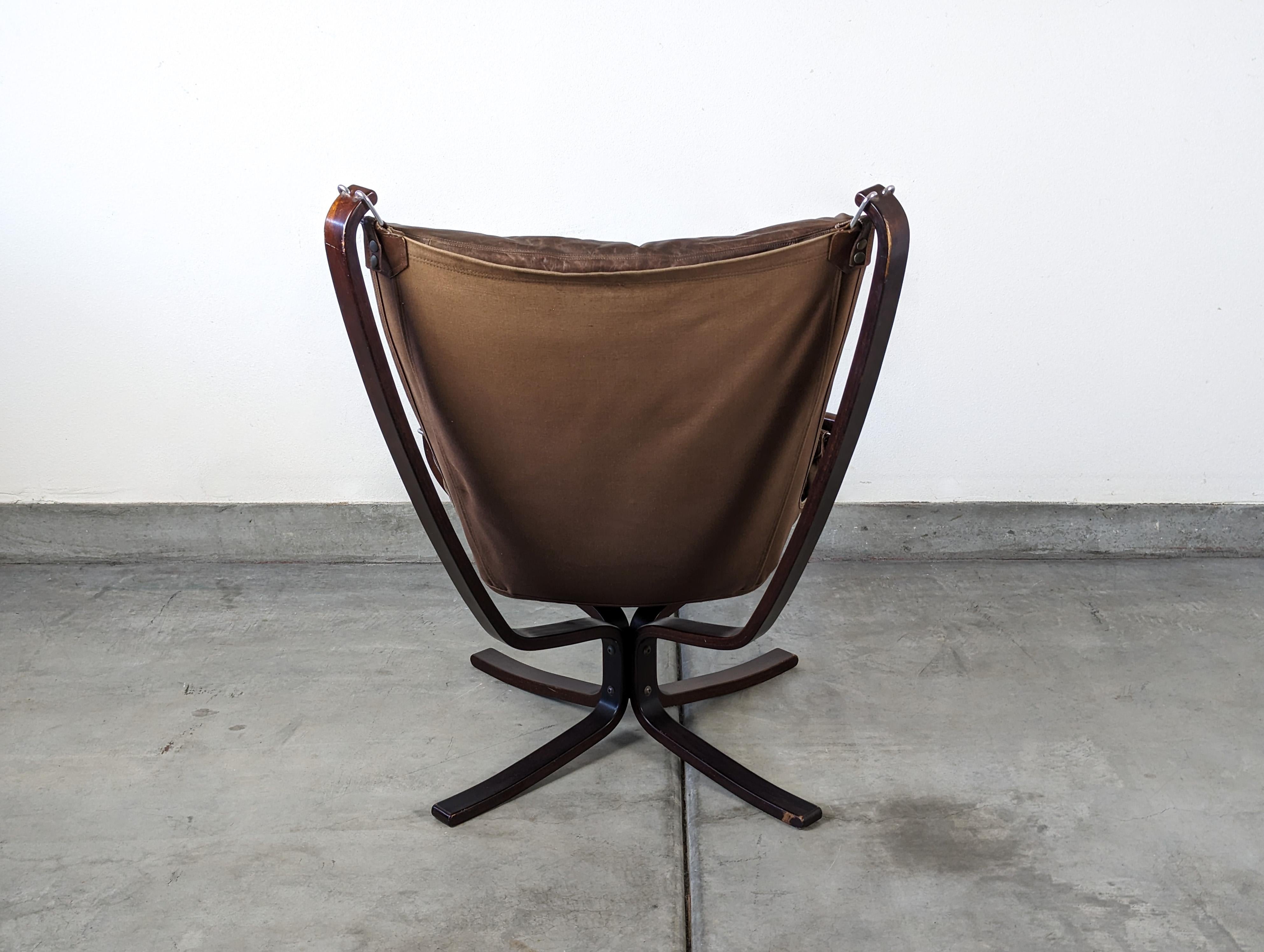 Mid Century Modern Falcon Chair by Sigurd Resell for Vatne Mobler, c1970s 3