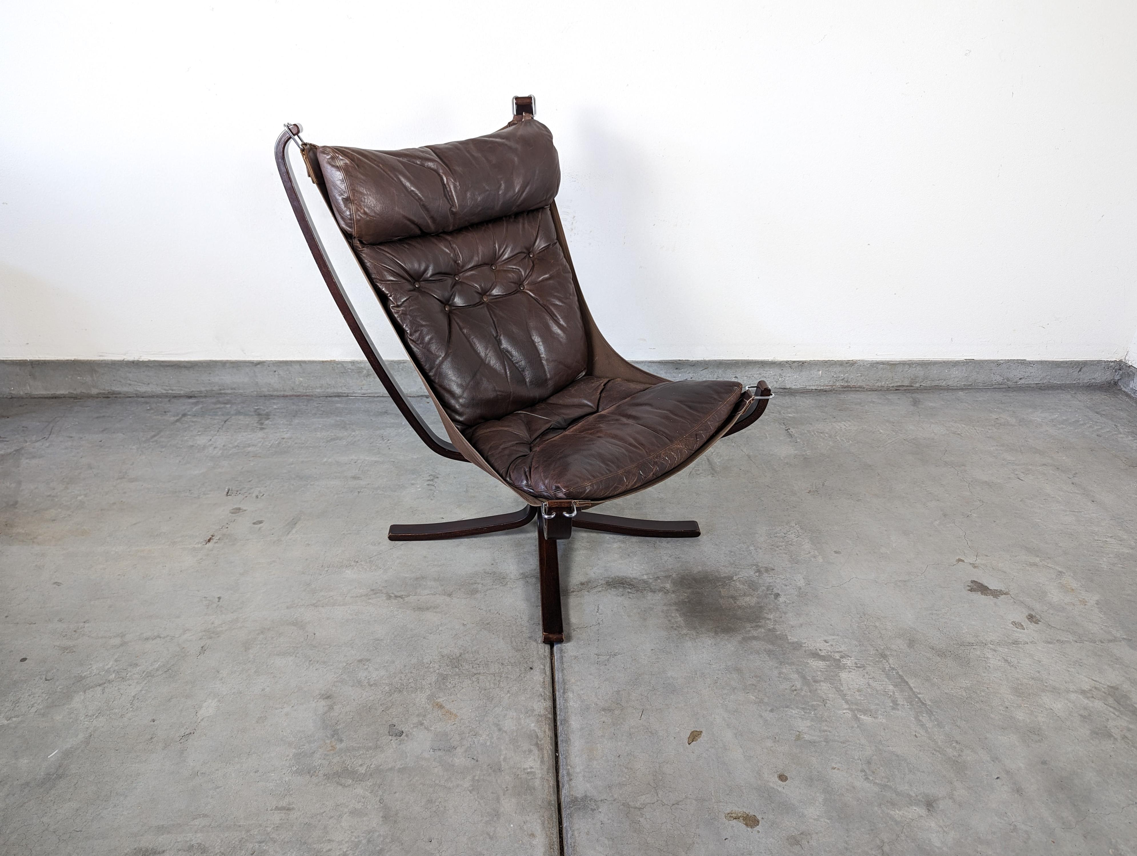 Late 20th Century Mid Century Modern Falcon Chair by Sigurd Resell for Vatne Mobler, c1970s