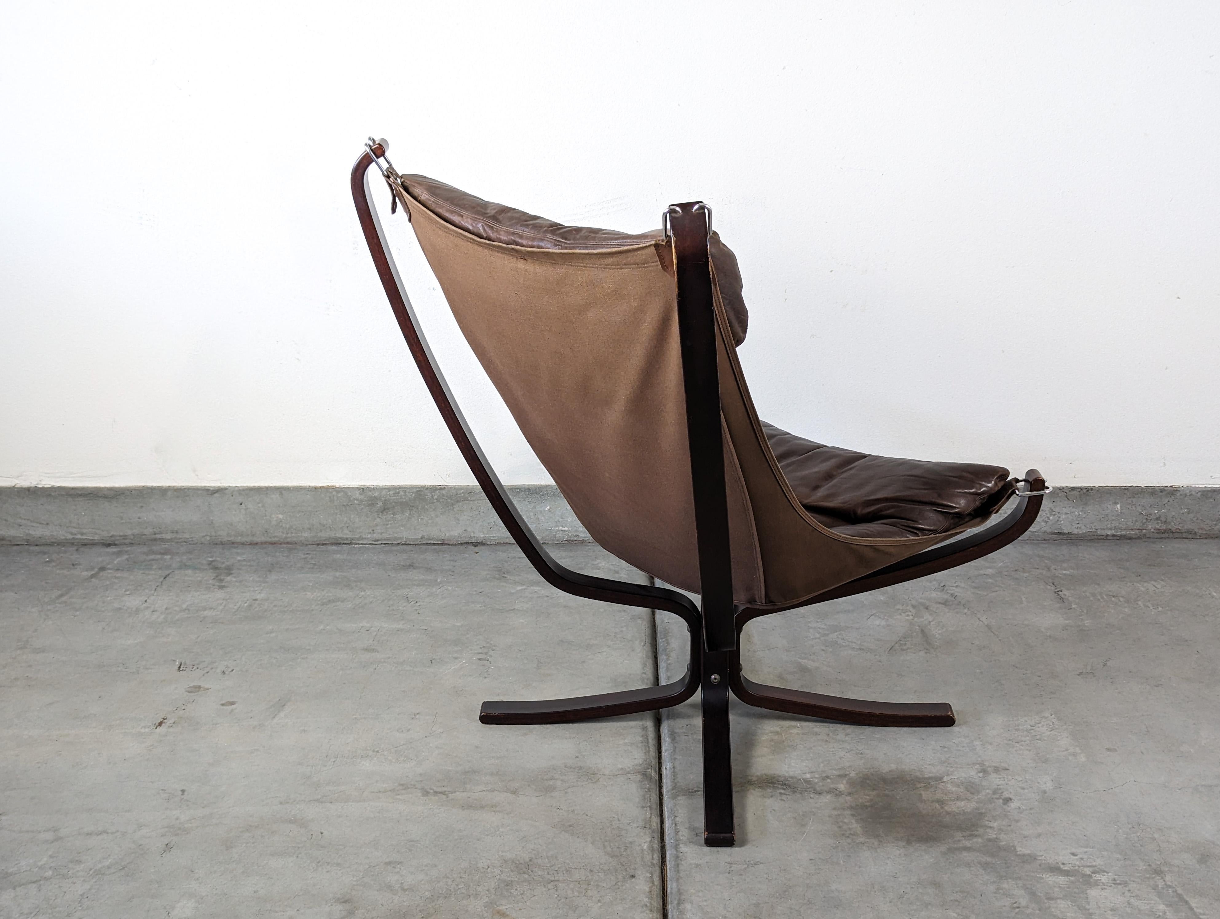 Mid Century Modern Falcon Chair by Sigurd Resell for Vatne Mobler, c1970s 2