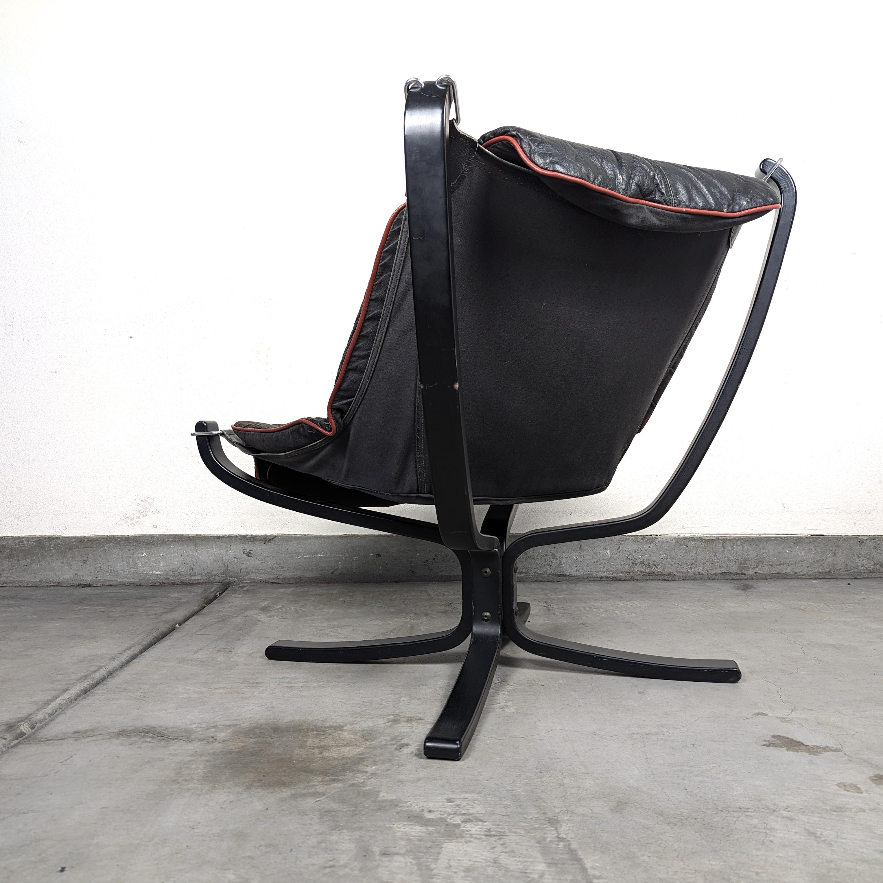 Norwegian Mid Century Modern Falcon Lounge Chair by Sigurd Resell for Vatne Mobler, c1970s For Sale