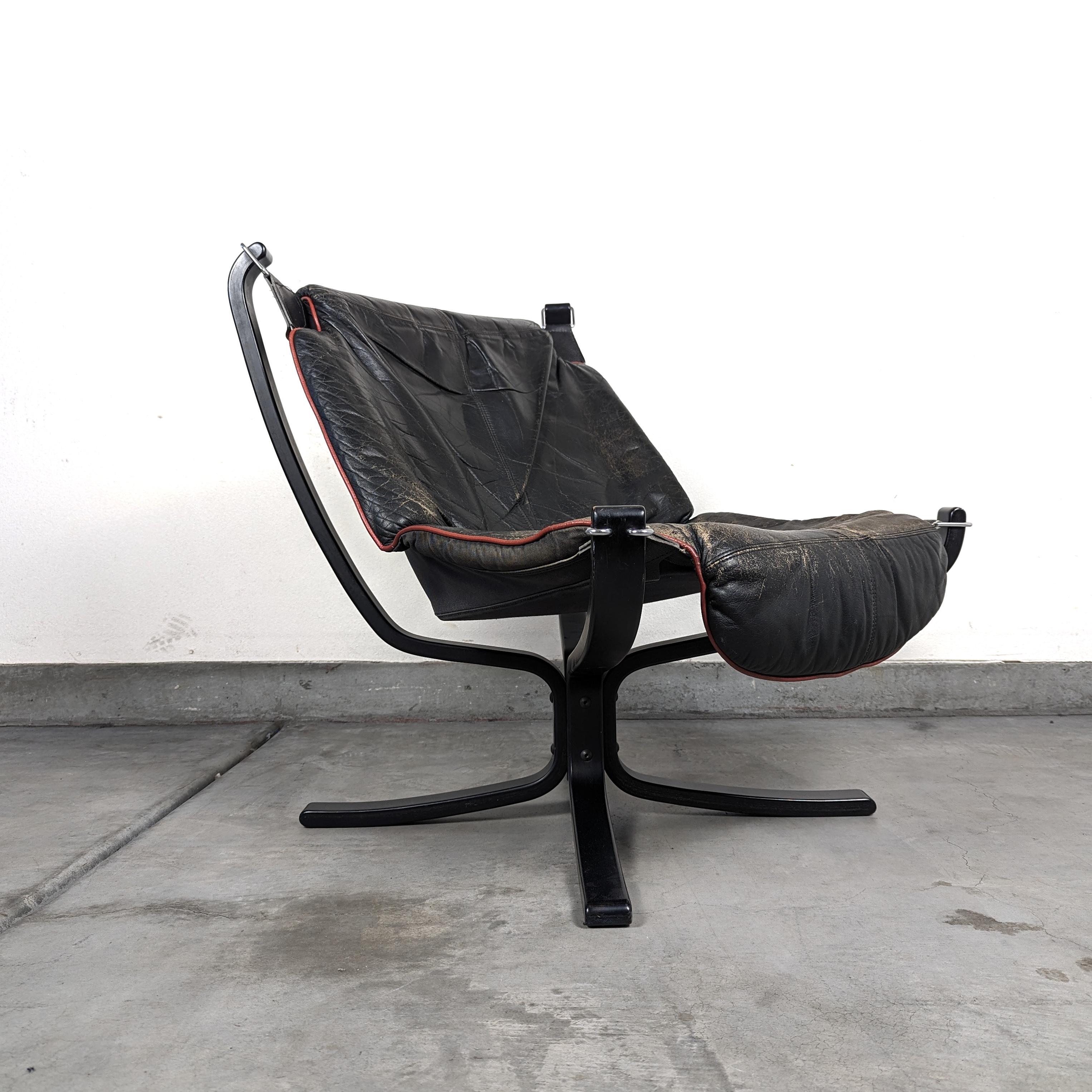 Mid Century Modern Falcon Lounge Chair by Sigurd Resell for Vatne Mobler, c1970s For Sale 1