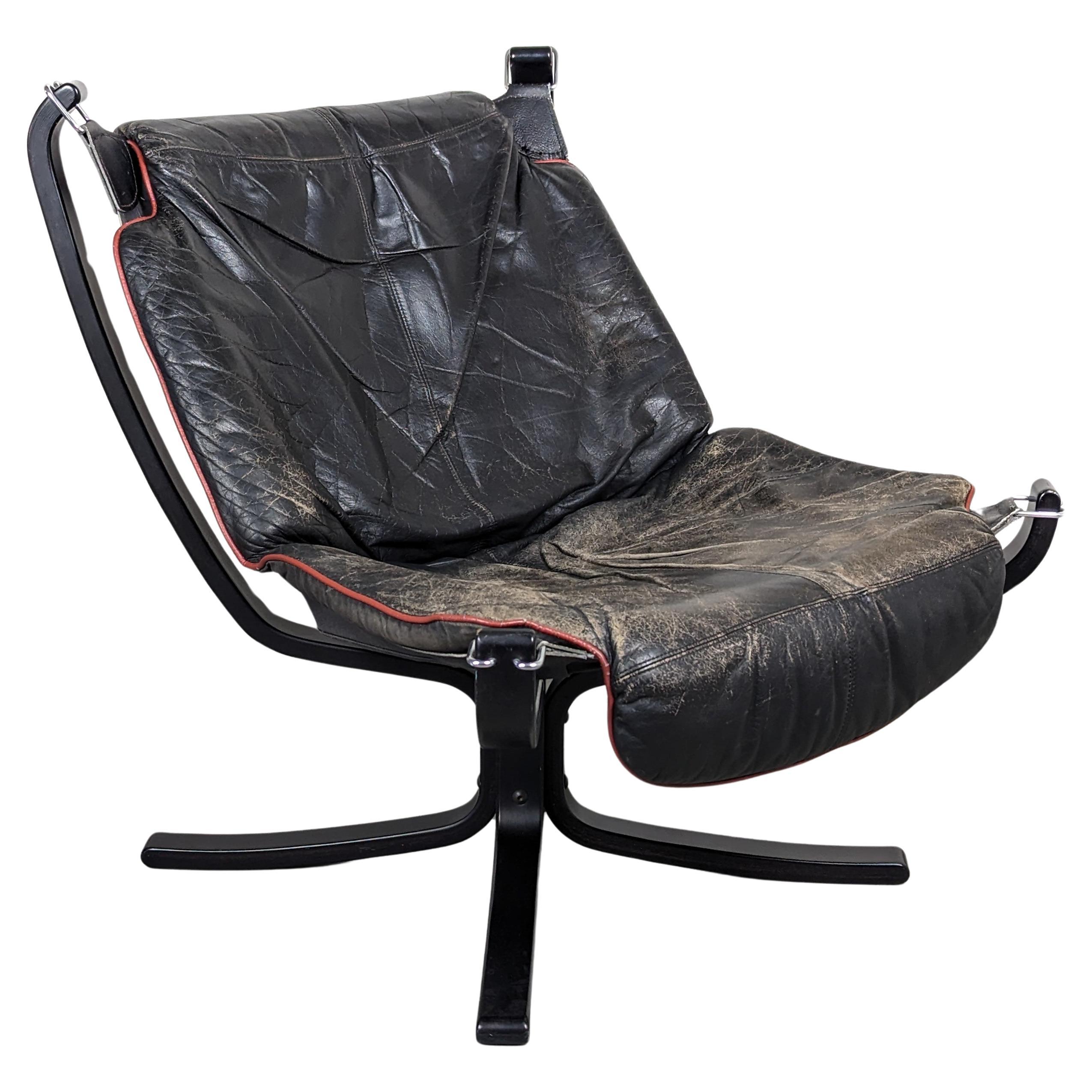 Mid Century Modern Falcon Lounge Chair by Sigurd Resell for Vatne Mobler, c1970s For Sale