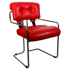 Mid-Century Modern Faleschini for Pace Tucroma Leather Chair