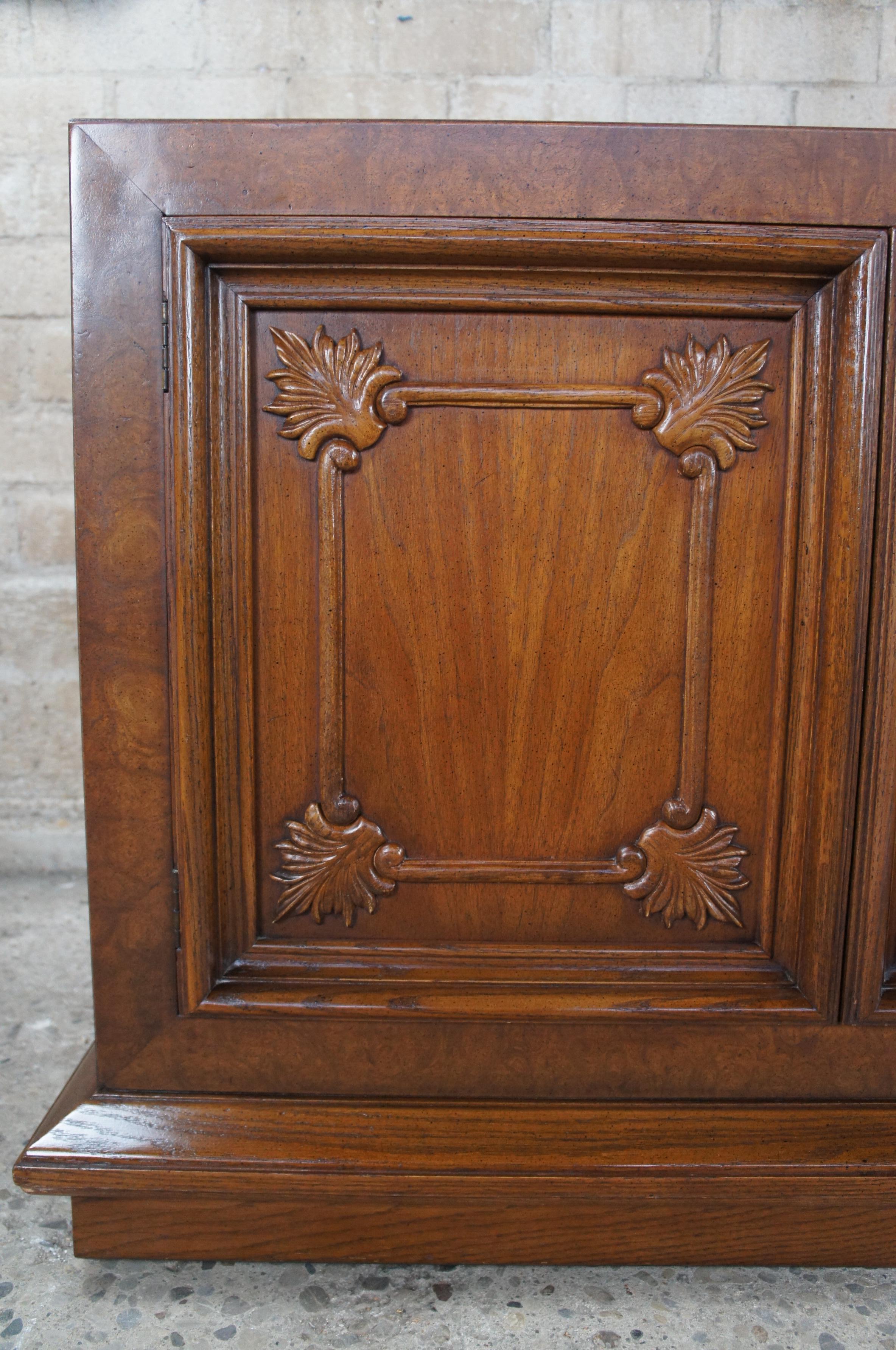 Mid Century Modern Fancher Walnut Italian Provincial Credenza Buffet Console 3