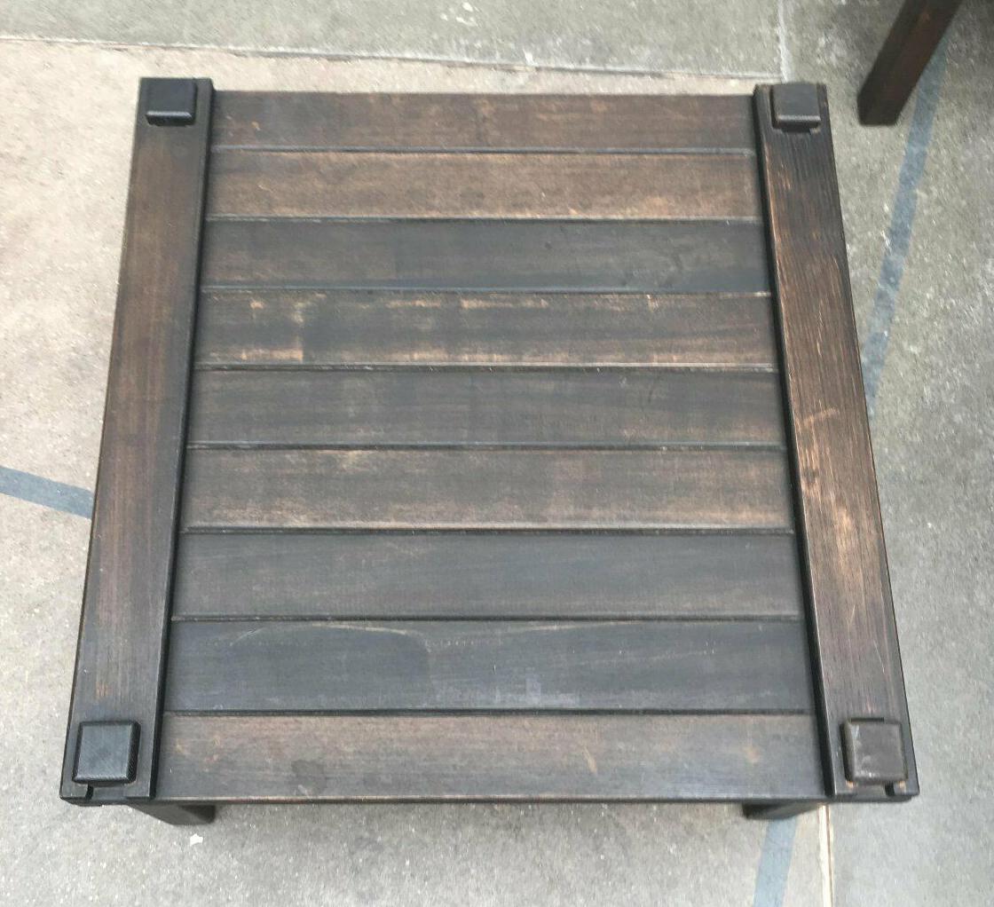 Canvas Mid-Century Modern Farmer Series Side Table by Gerd Lange for Bofinger, 1960s For Sale