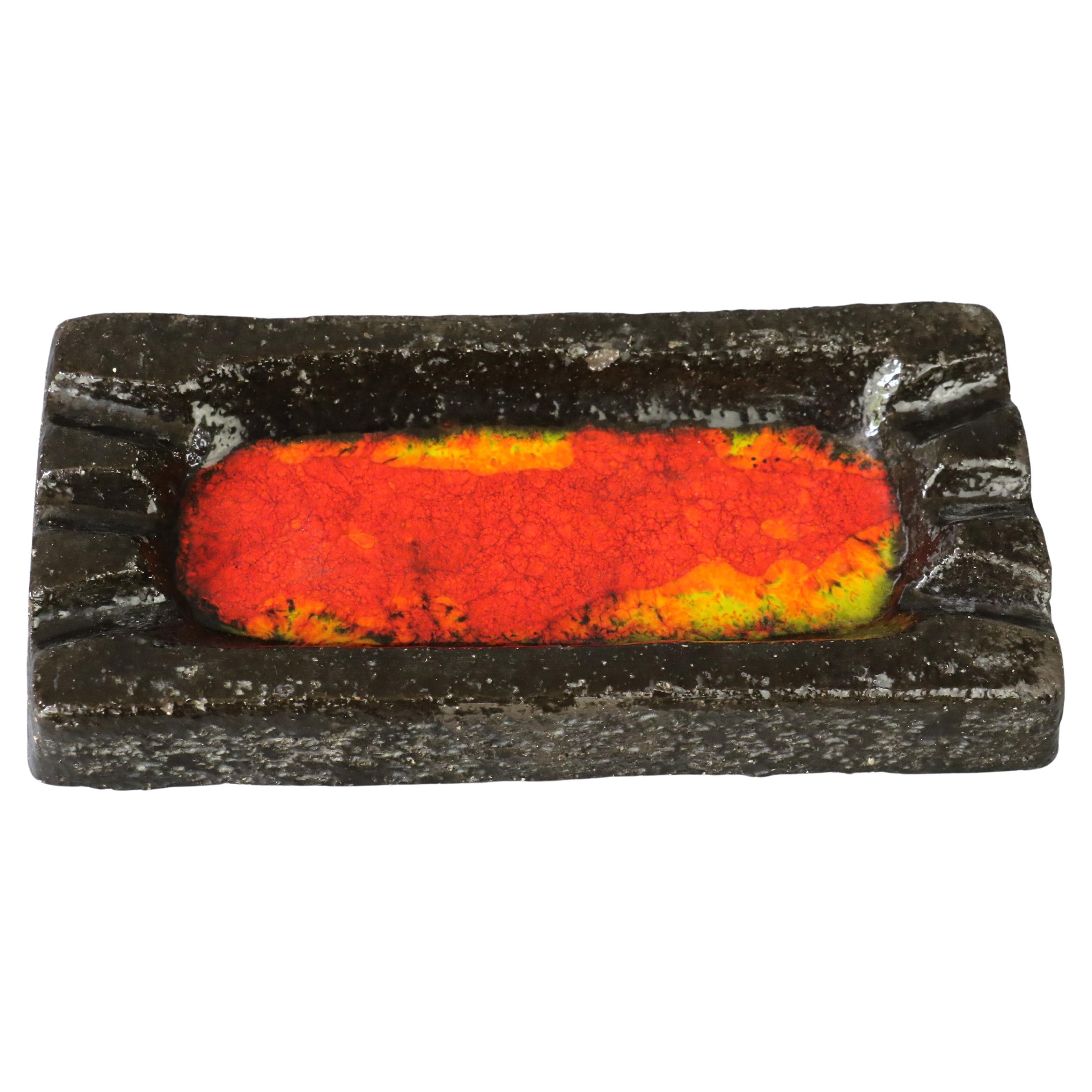 Mid-Century Modern Fat Lava Ashtray or Vide-Poche by Jan Van Erp For Sale