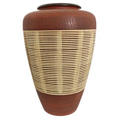 Jarrón de cerámica «Fat Lava» de estilo Mid-Century Modern, diseñado por Alfred Krupp, Alemania, década de los 70