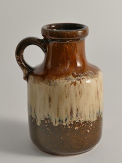 Mid-Century Modern Fat Lava Drip Glaze Ceramic Vase, West Germany, 1970s