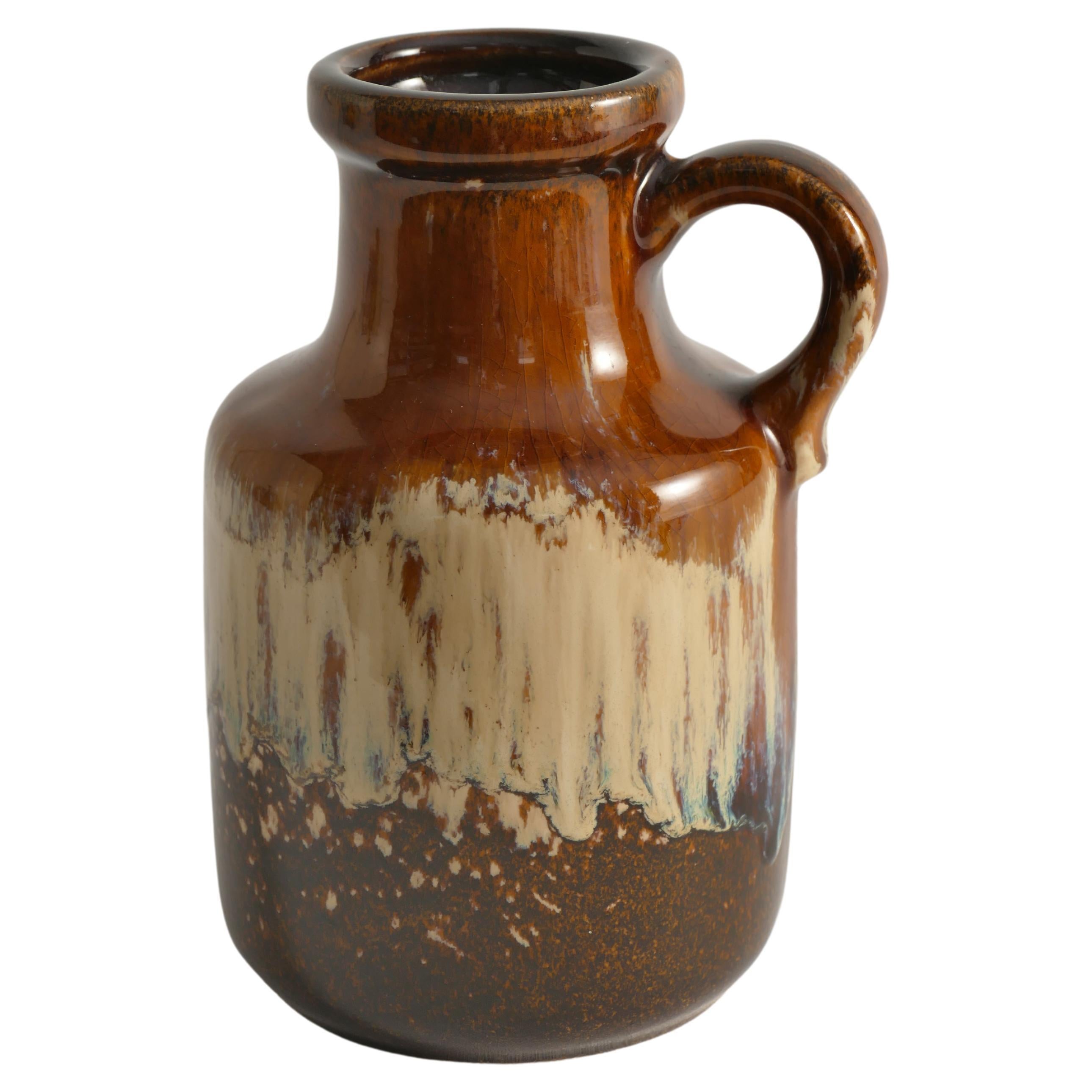 Mid-Century Modern Fat Lava Drip Glaze Ceramic Vase, West Germany, 1970s For Sale