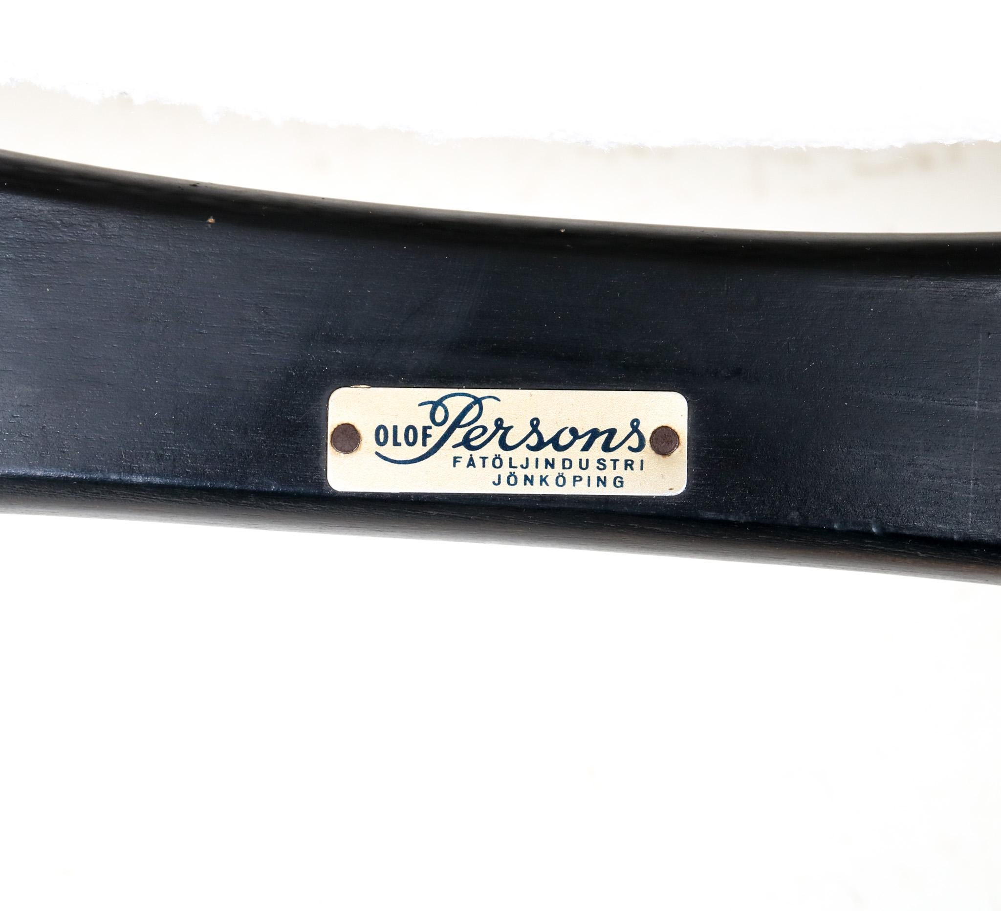 Mid-Century Modern Fatölj Nr. 755 Lounge Chair by Svante Skogh for Olof Persons For Sale 2