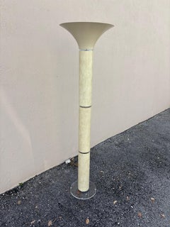 Mid Century Modern Faux Alligator Skin Floor Lamp by Optique