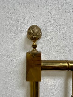 Mid Century  Faux Bamboo Brass Queen Headboard