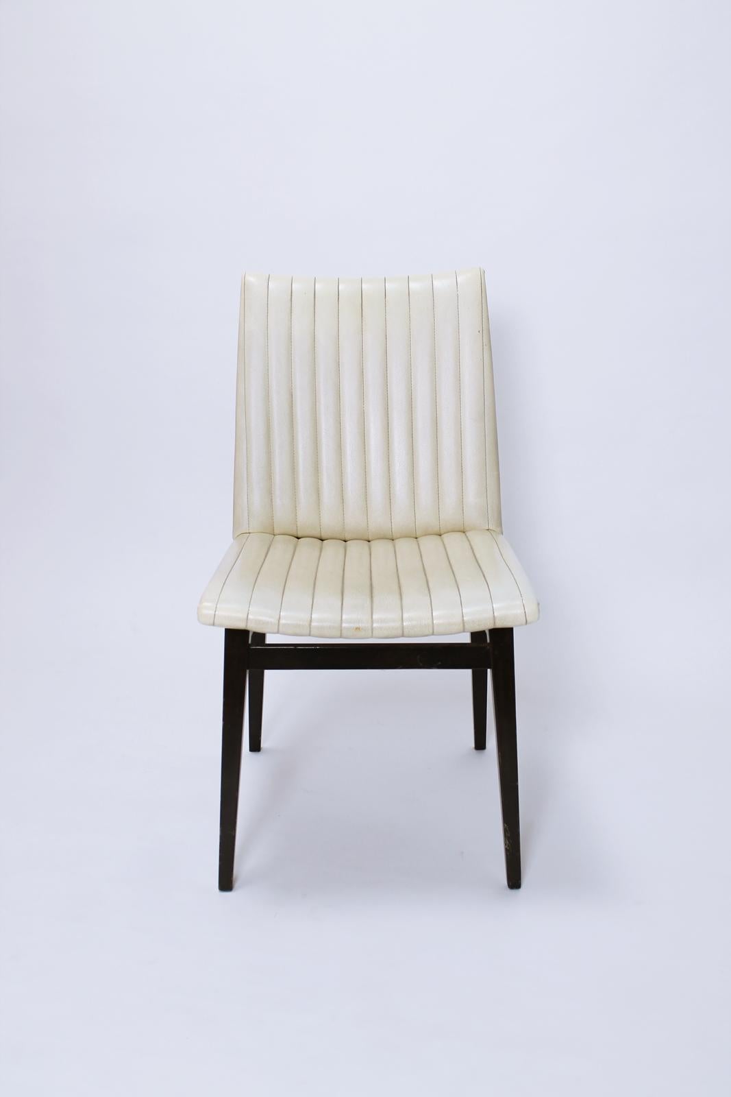 1 of 4  Austrian Mid Century chairs designed by Oskar Riedel  Wien 1955 For Sale 3