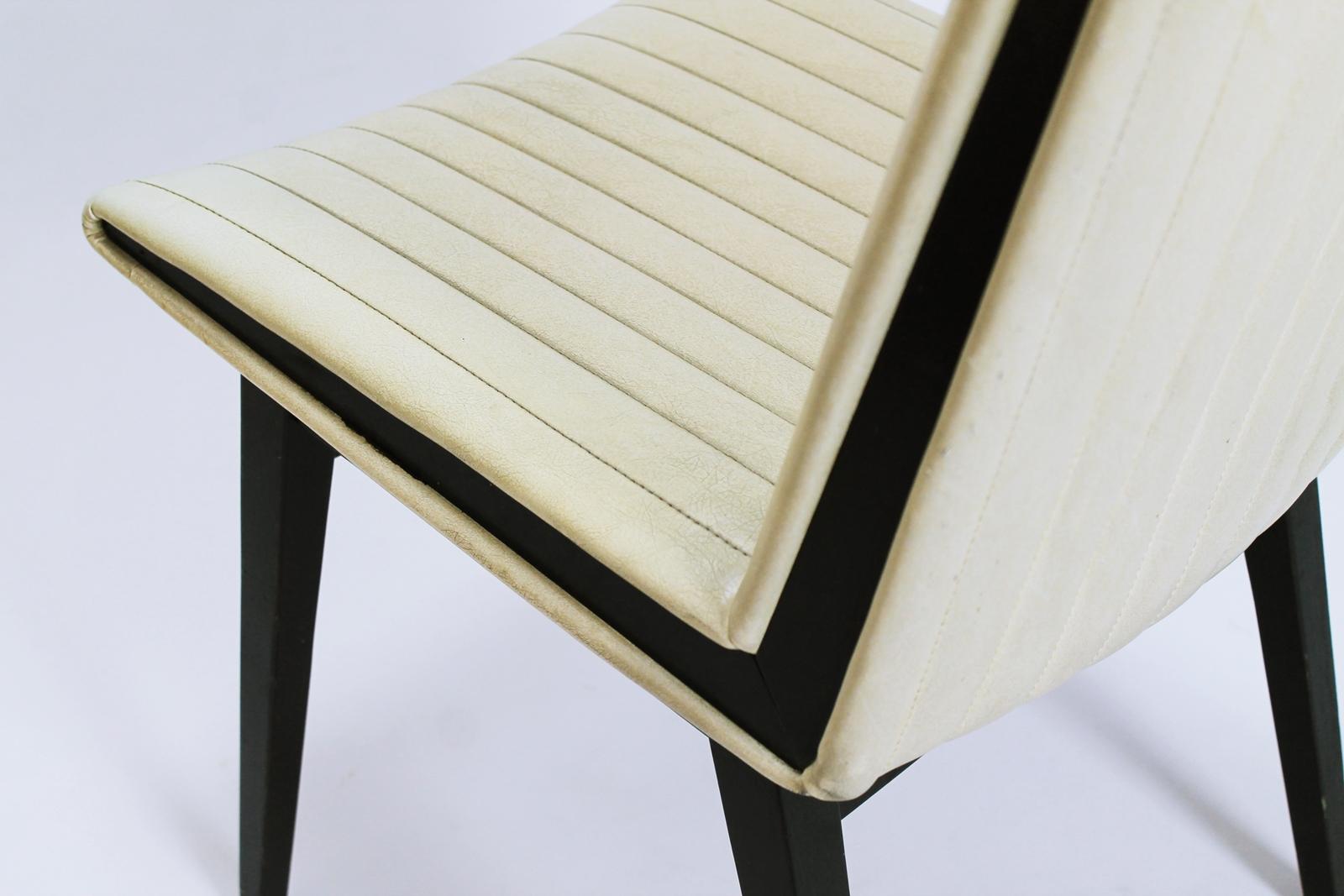 1 of 4  Austrian Mid Century chairs designed by Oskar Riedel  Wien 1955 For Sale 5