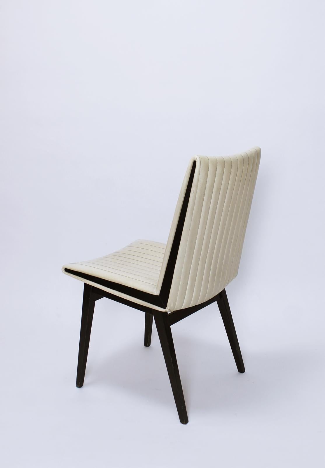 Mid-20th Century 1 of 4  Austrian Mid Century chairs designed by Oskar Riedel  Wien 1955 For Sale