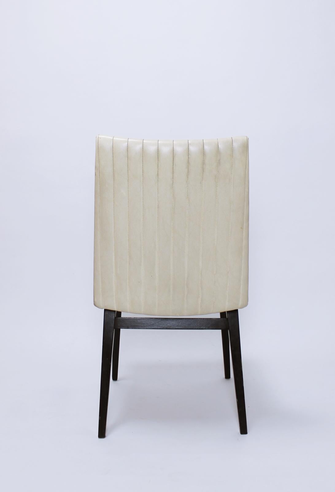 Beech 1 of 4  Austrian Mid Century chairs designed by Oskar Riedel  Wien 1955 For Sale
