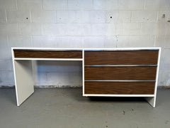 Mid-Century Modern Faux Wood Laminate Writing Desk