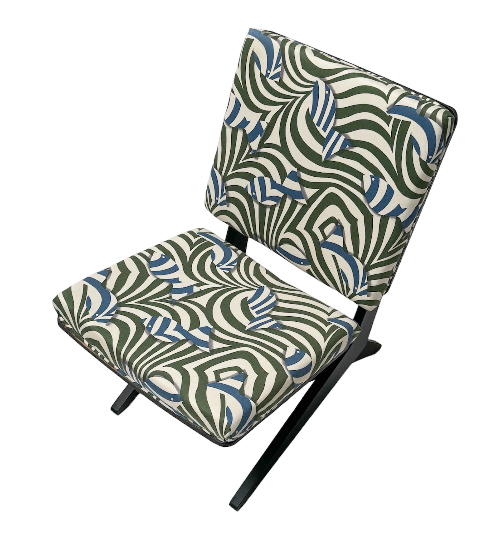 Dutch Mid-Century Modern FB18 Scissor Chair by Jan Van Grunsven for Pastoe For Sale