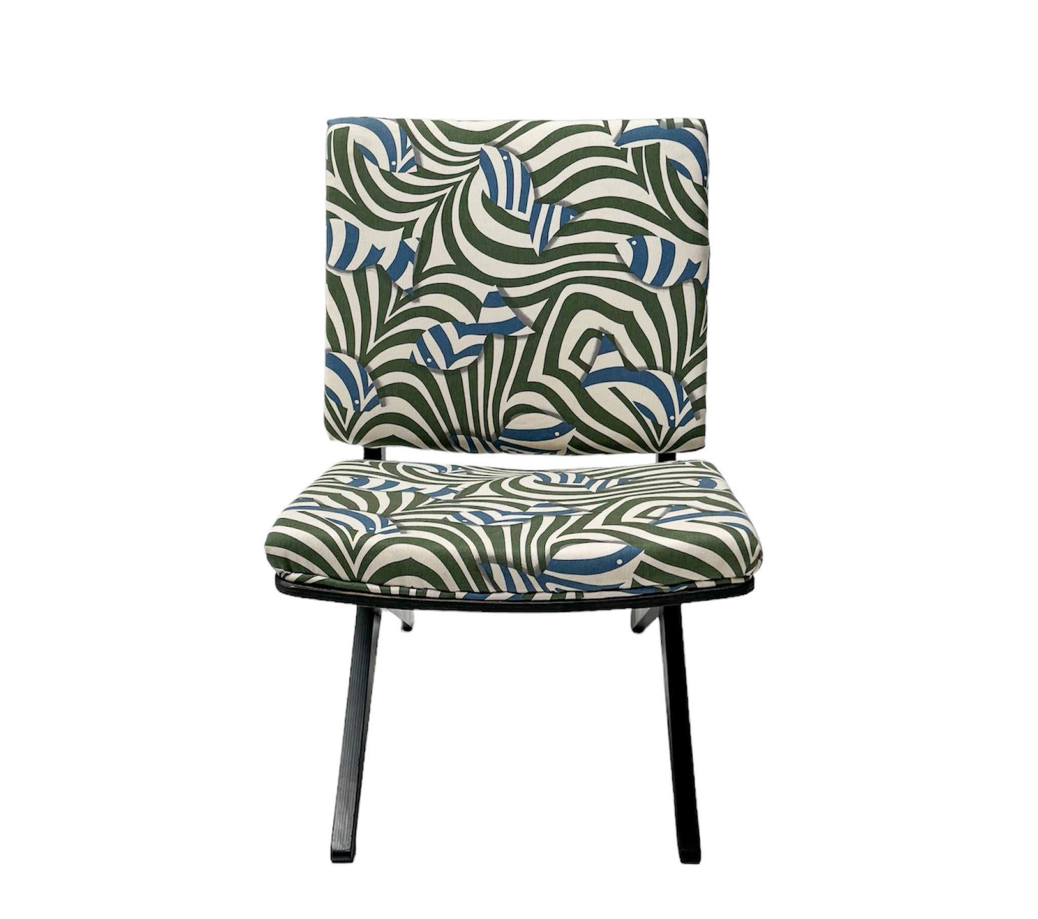 Mid-Century Modern FB18 Scissor Chair by Jan Van Grunsven for Pastoe In Good Condition For Sale In Amsterdam, NL