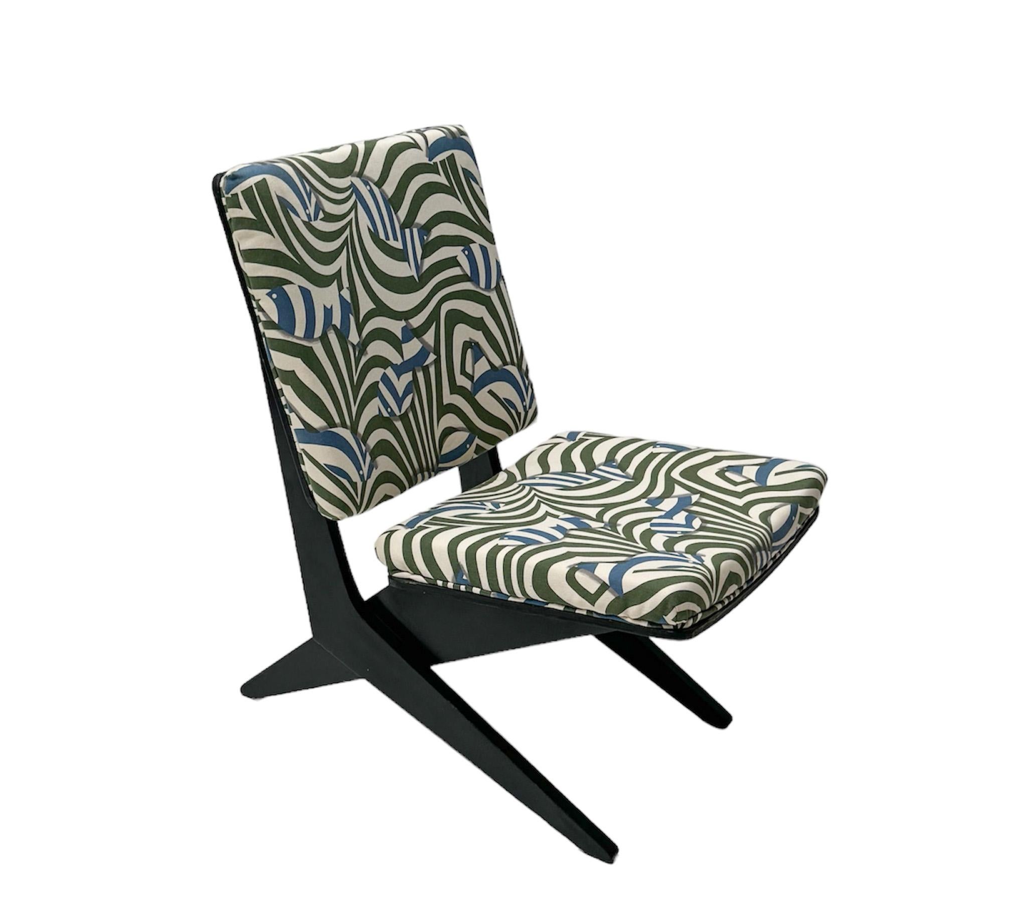 Mid-20th Century Mid-Century Modern FB18 Scissor Chair by Jan Van Grunsven for Pastoe For Sale