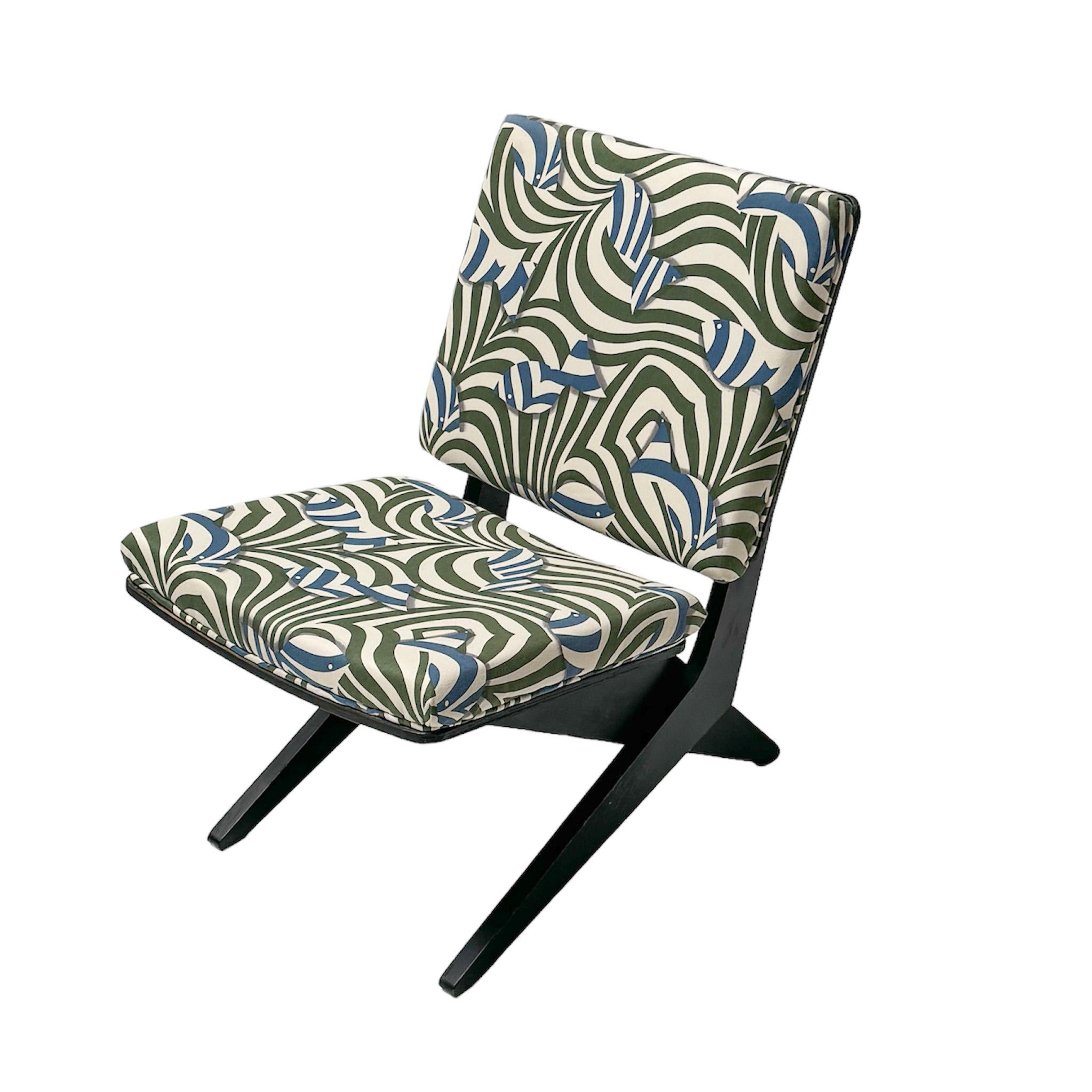Mid-Century Modern FB18 Scissor Chair by Jan Van Grunsven for Pastoe For Sale 2