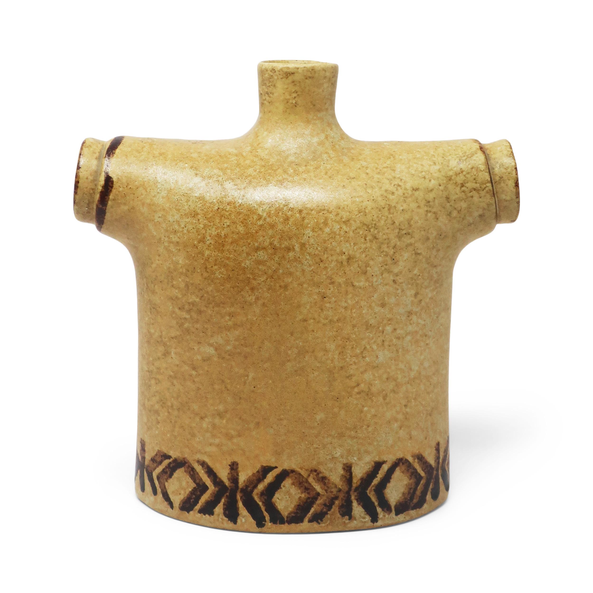 Ceramic Mid-Century Modern Female Torso Pottery Vase For Sale
