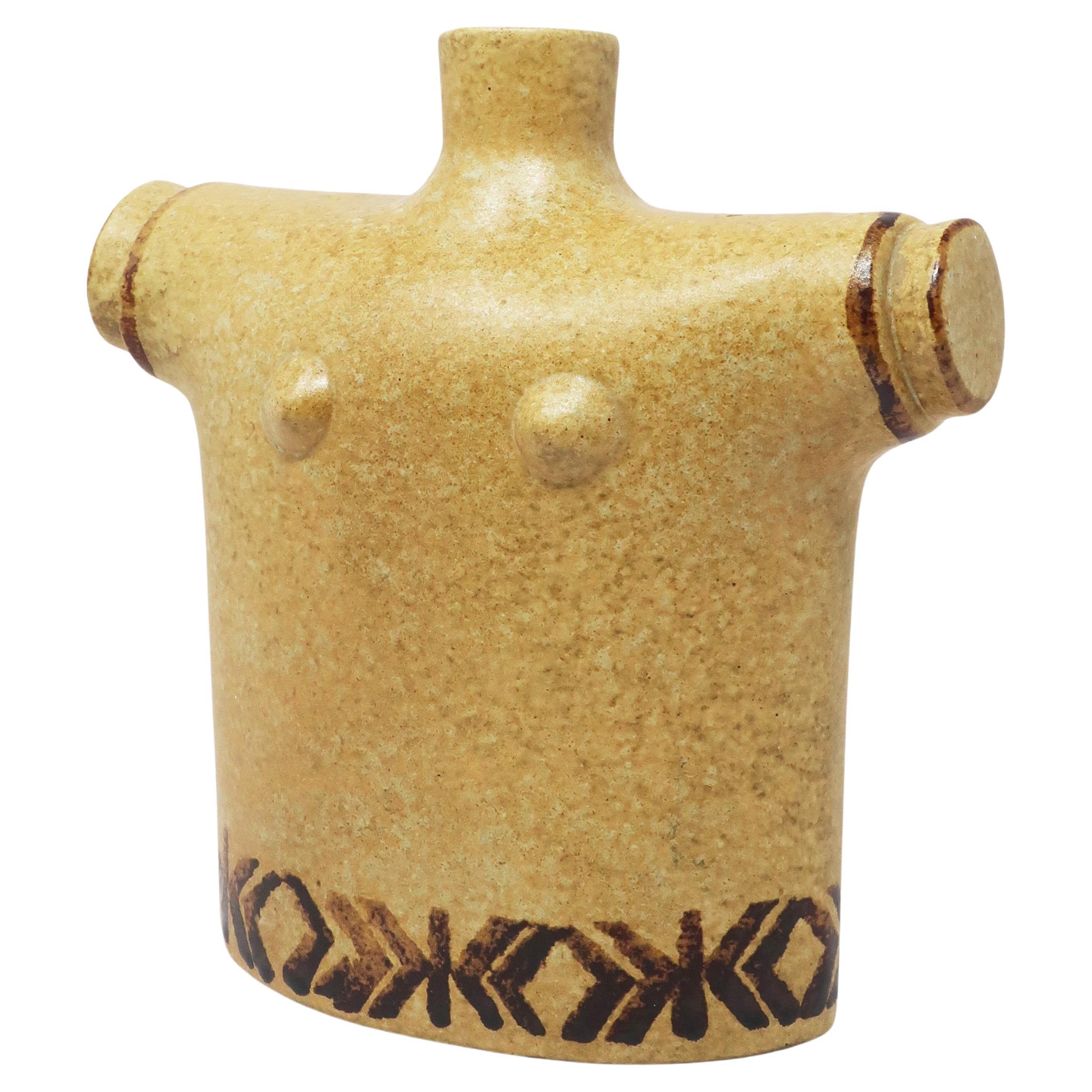 Mid-Century Modern Female Torso Pottery Vase