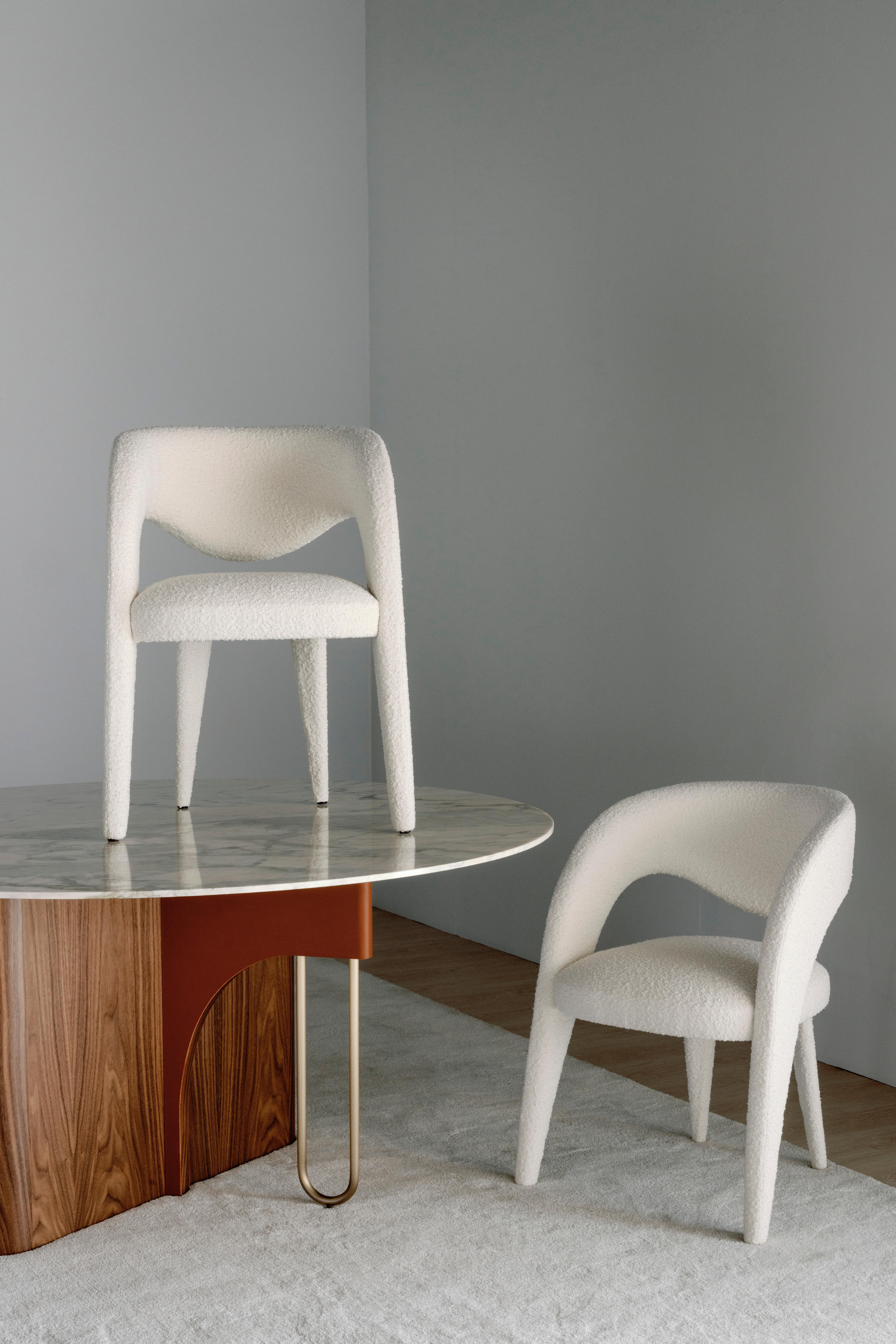 Mesa de comedor Ferreirinha moderna de mediados de siglo, roble, latón, hecha a mano por Greenapple en venta 5