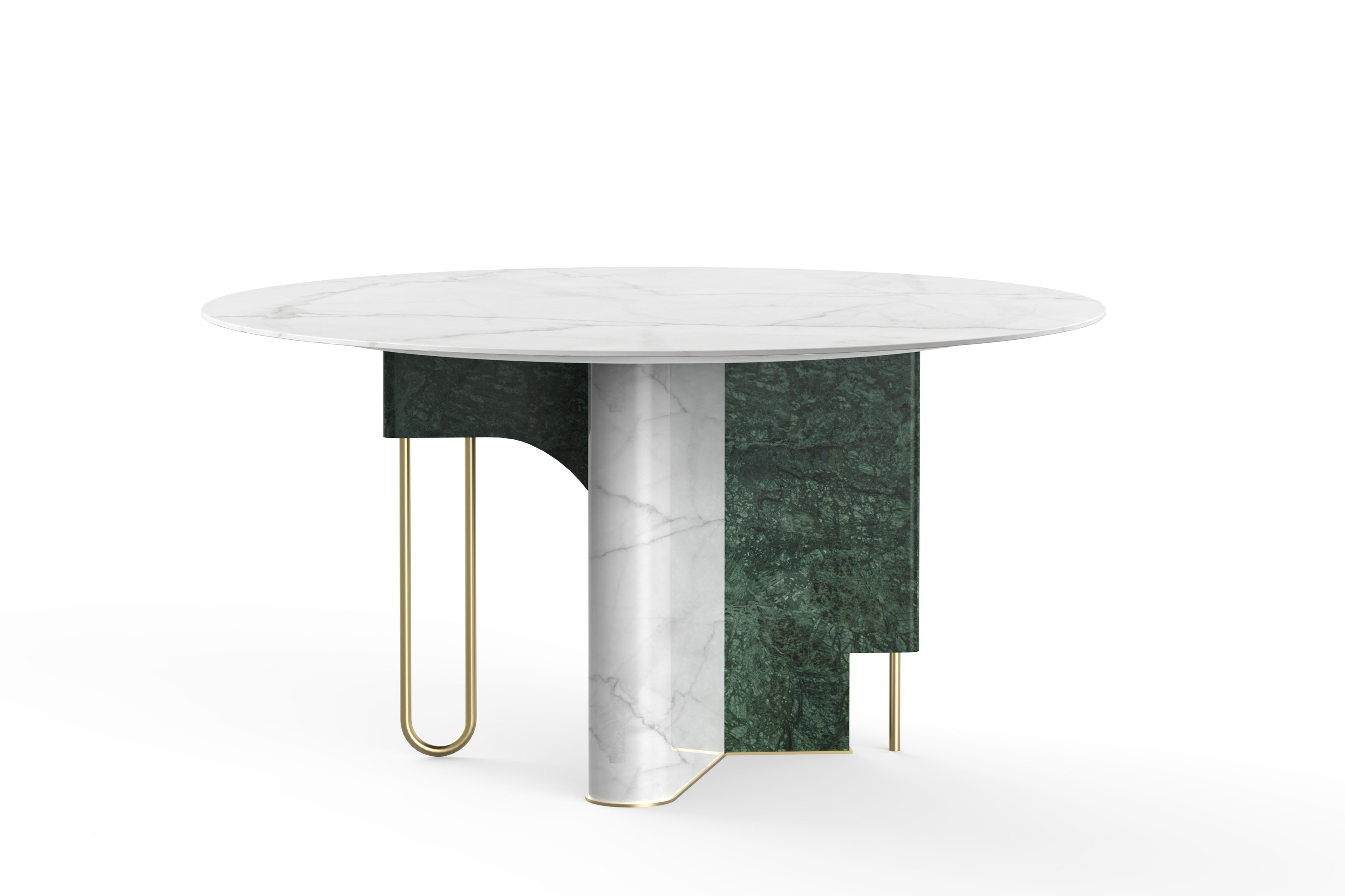 Moderne Table de salle à manger moderne Ferreirinha, fabriquée à la main au Portugal par Greenapple en vente