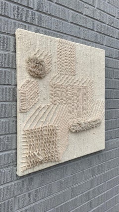 Mid-Century Modern Fiber Art Wall Hanging, Circa 1960s