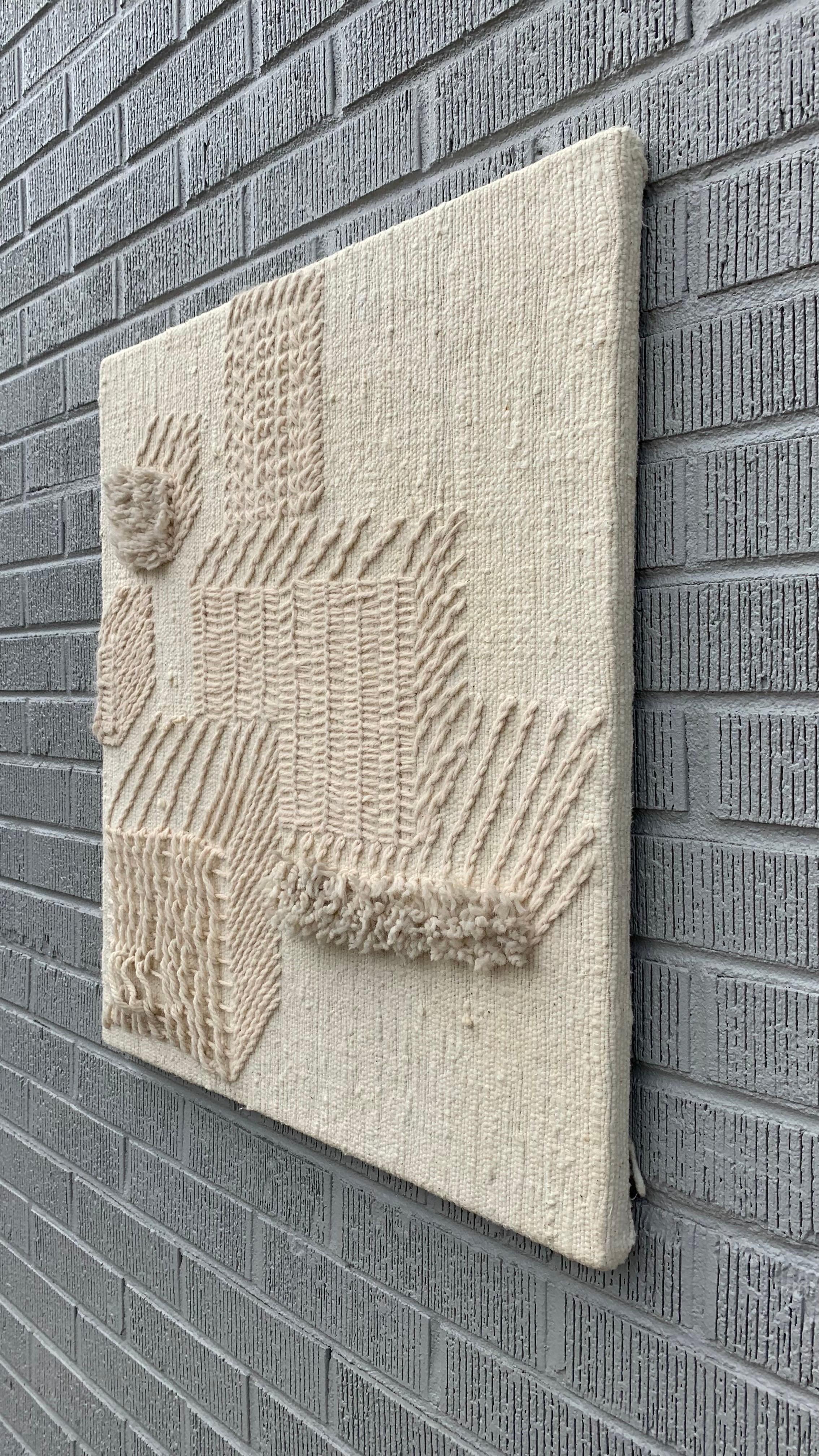 Moderner Faserkunst-Wandbehang aus der Mitte des Jahrhunderts, CIRCA 1960er Jahre (Moderne der Mitte des Jahrhunderts) im Angebot