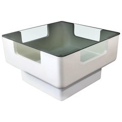 Mid-Century Modern Fiberglass Glass Side End Table, Eero Aarnio, Finland, 1970s