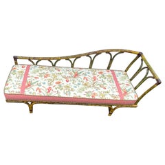 Ficks Reed Rattan Daybed Chaise Lounge, Mid-Century Modern