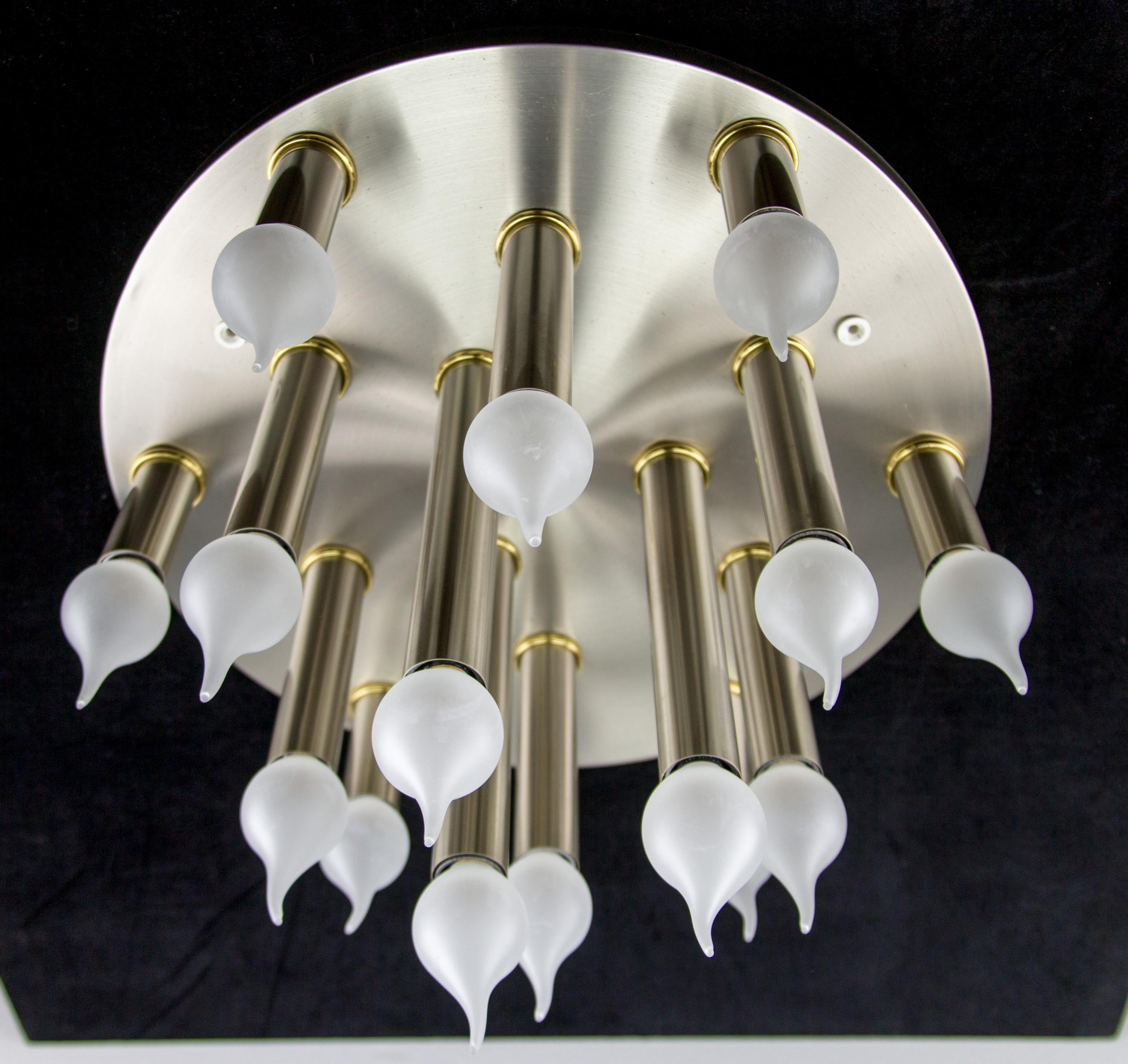 Plafonnier à quinze lumières The Moderns Modernity de Sölken Leuchten, années 1970 en vente 4
