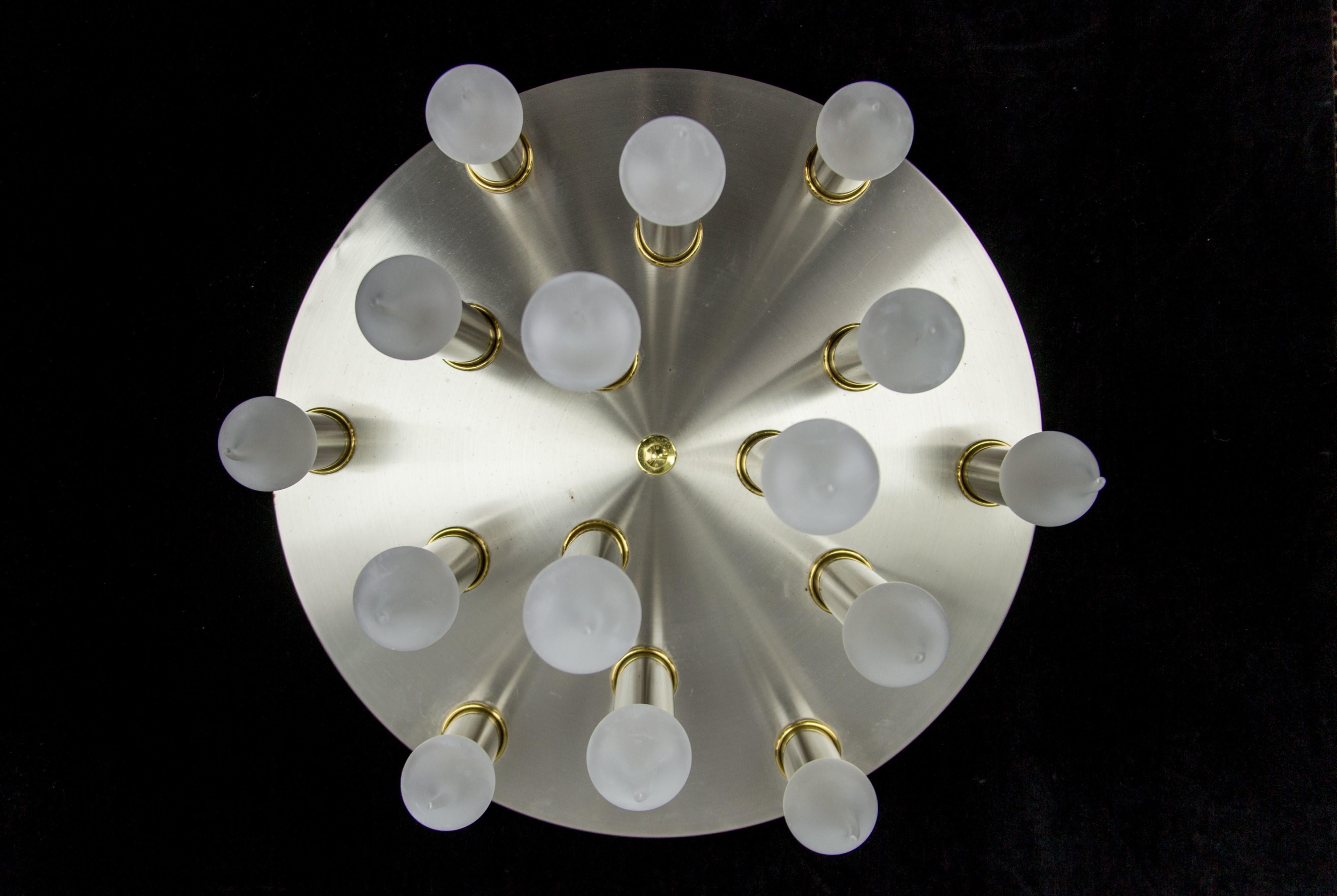 Plafonnier à quinze lumières The Moderns Modernity de Sölken Leuchten, années 1970 en vente 5